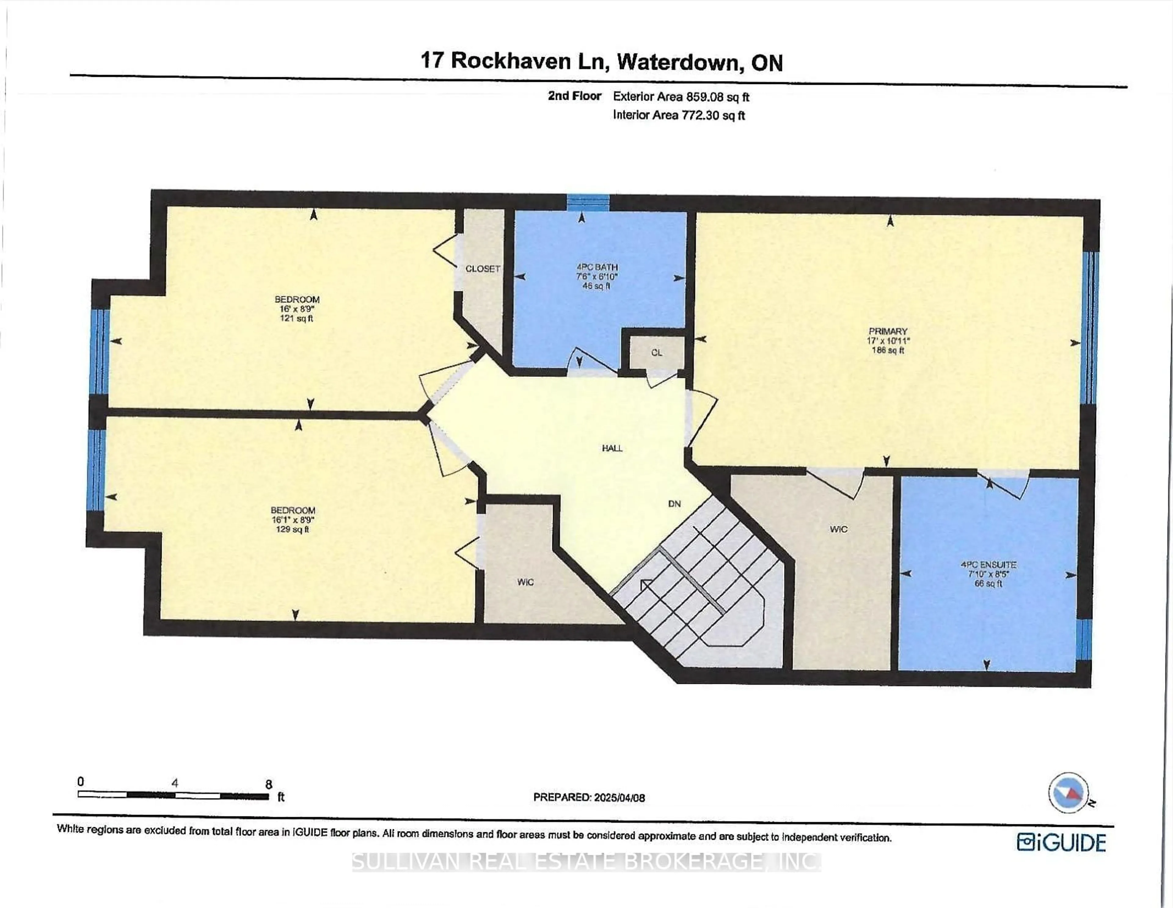 Floor plan for 17 Rockhaven Lane, Hamilton Ontario L8B 0H7
