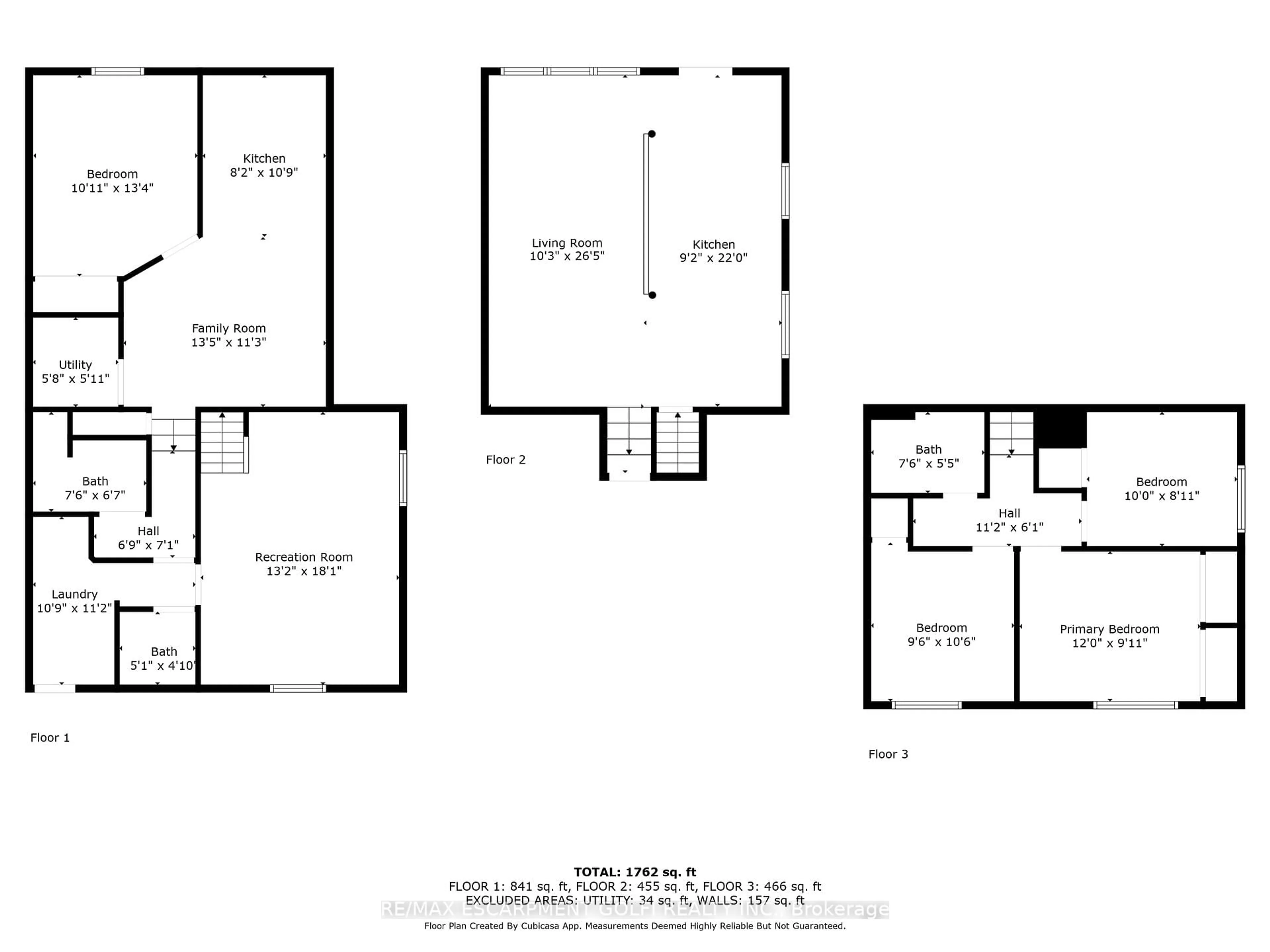 Floor plan for 26 Gillard St, Hamilton Ontario L9C 6C1