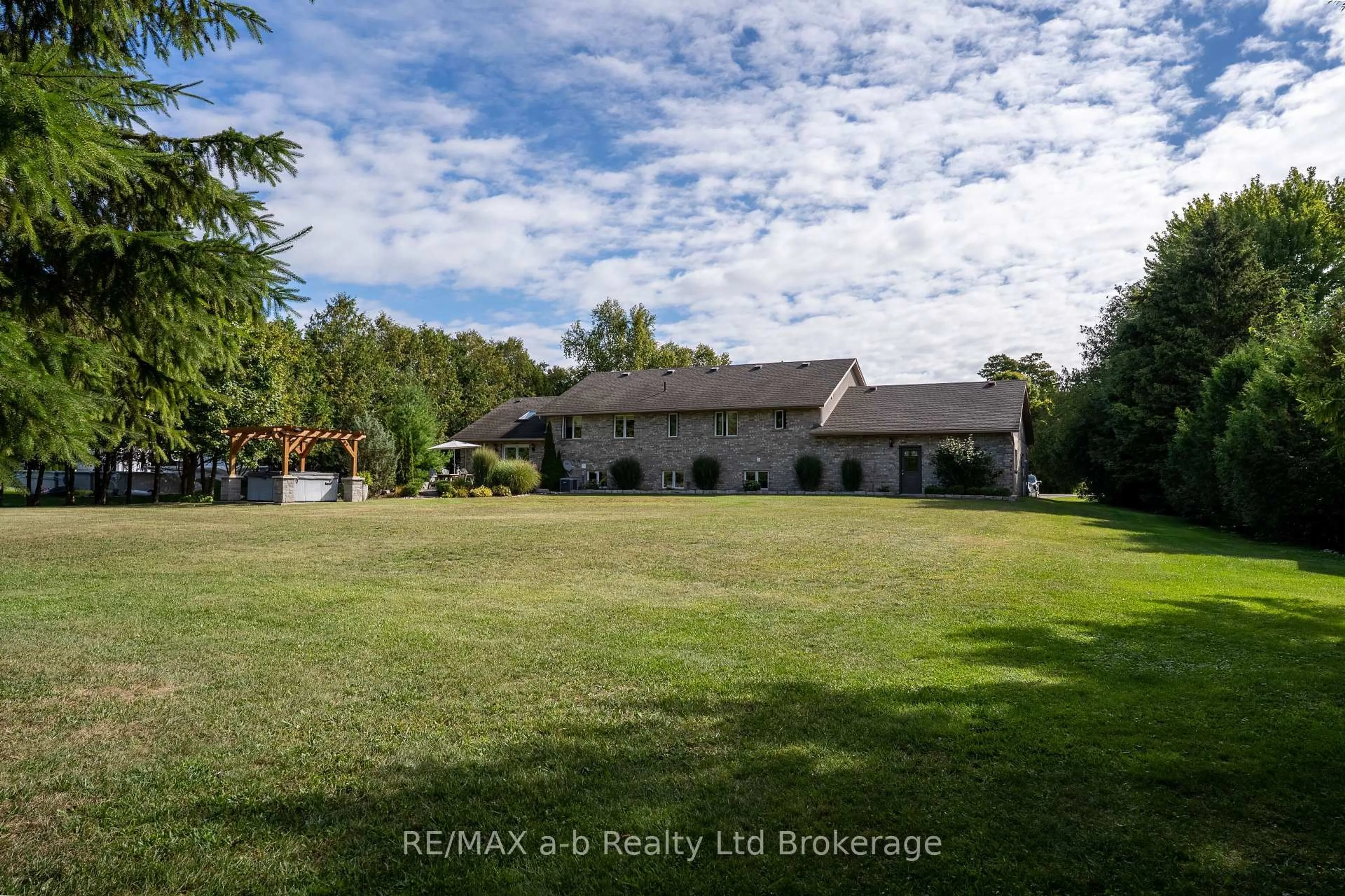 A pic from outside/outdoor area/front of a property/back of a property/a pic from drone, water/lake/river/ocean view for 812213 Base Line, Norwich Ontario N0E 1H0