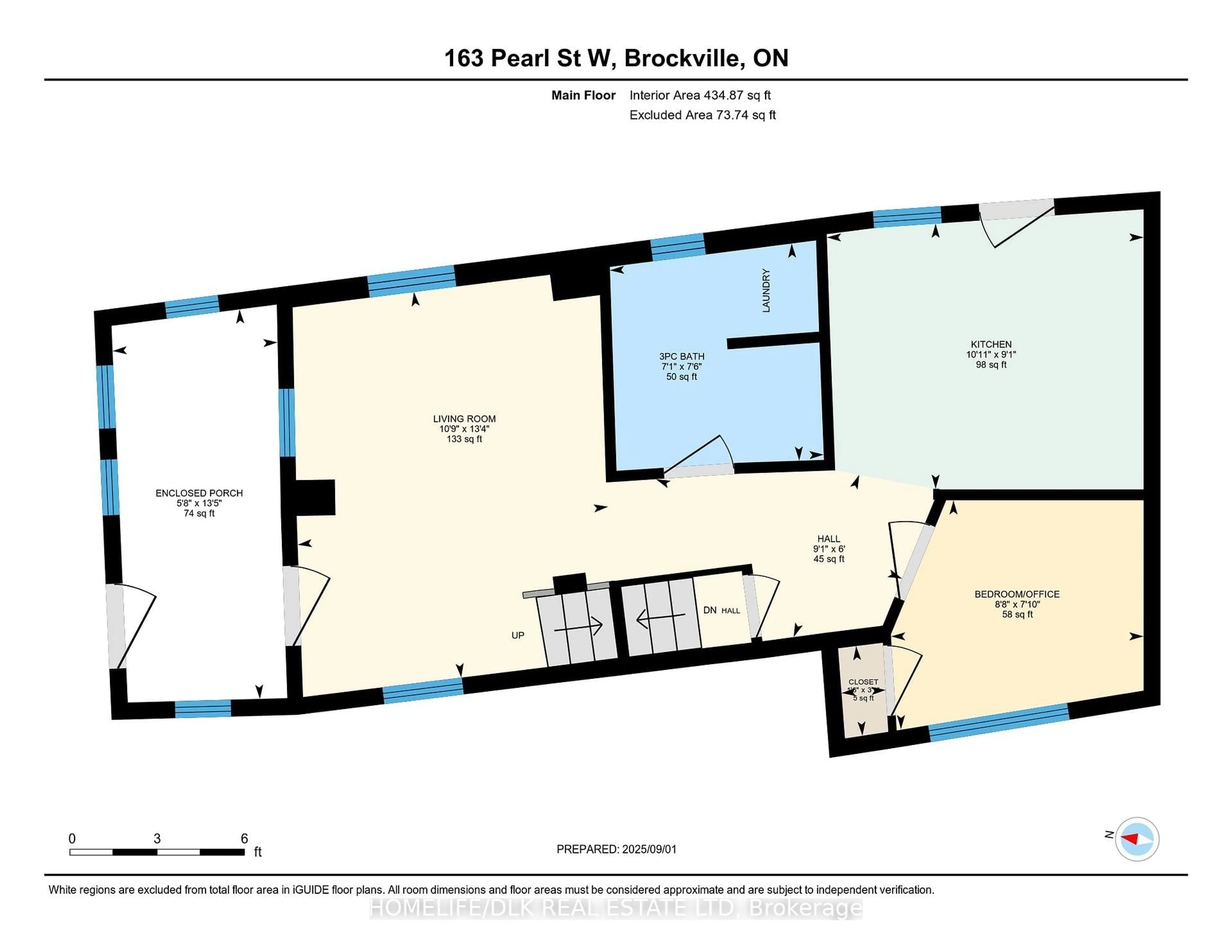 Floor plan for 163 Pearl St, Brockville Ontario K6V 4C7