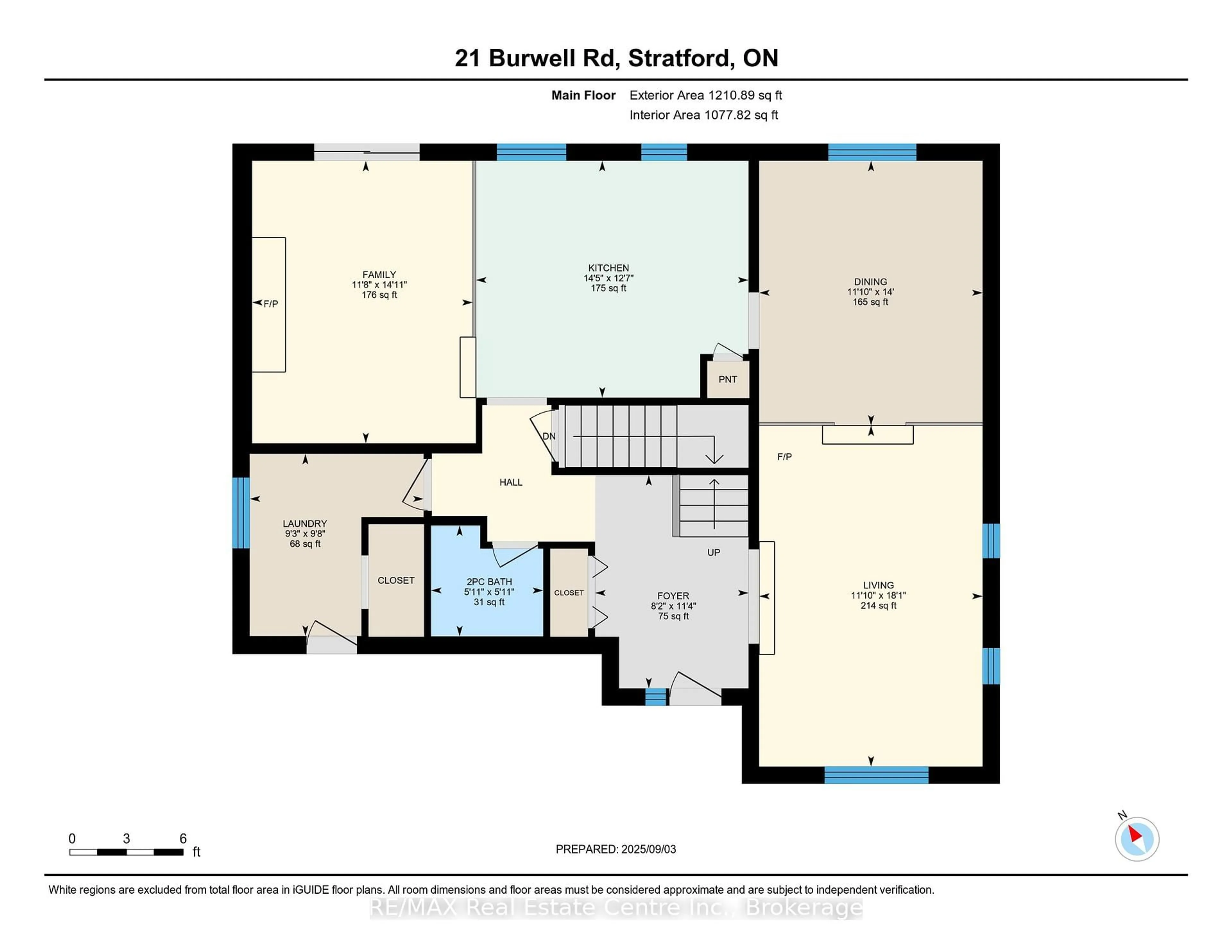Floor plan for 21 Burwell Rd, Stratford Ontario N5A 7R2