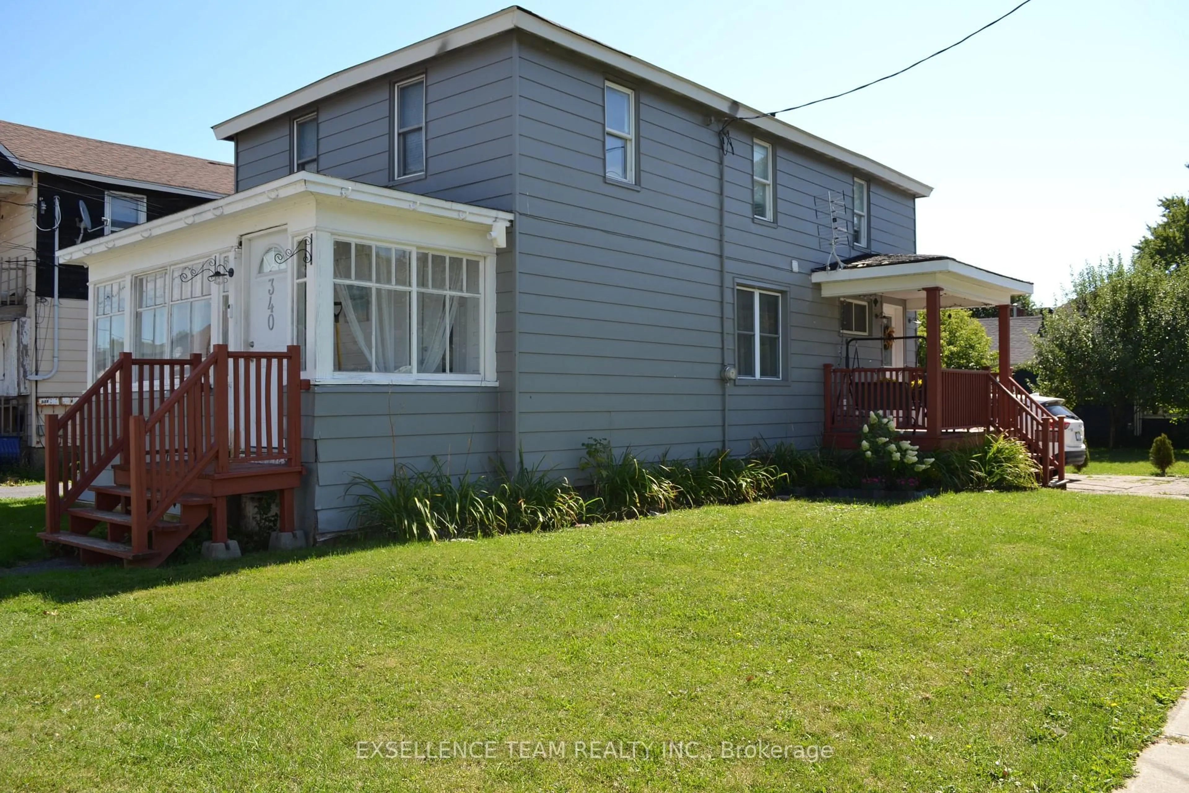A pic from outside/outdoor area/front of a property/back of a property/a pic from drone, street for 340 Sixth St, Cornwall Ontario K6J 2X2