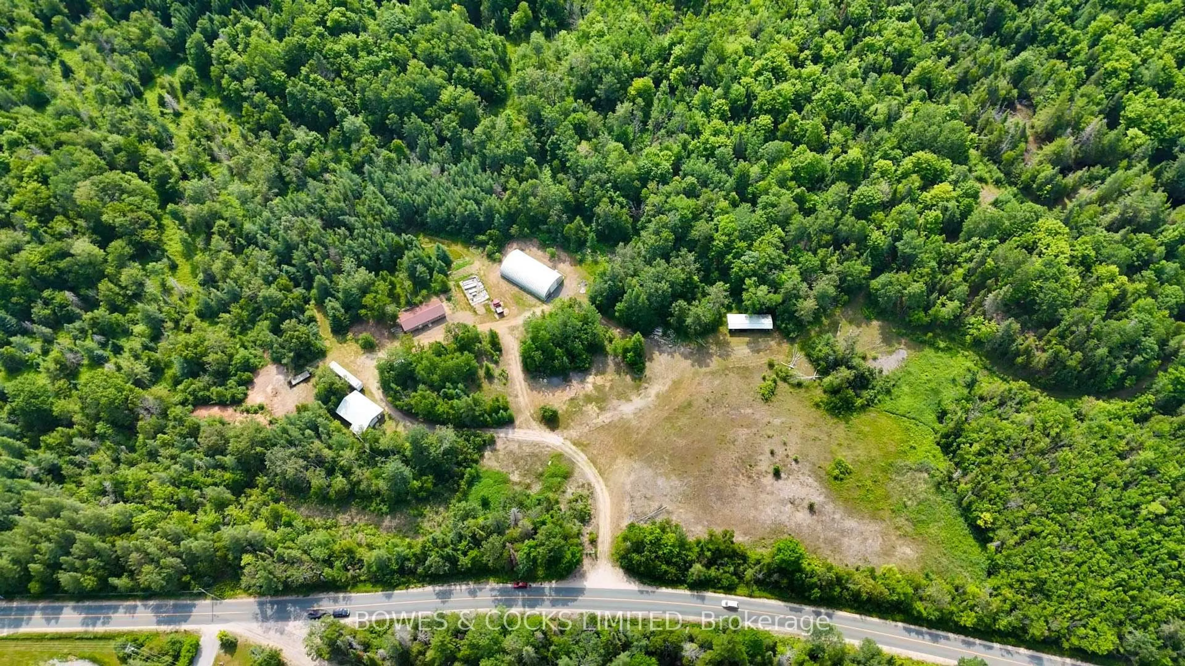 A pic from outside/outdoor area/front of a property/back of a property/a pic from drone, forest/trees view for 138 Weslemkoon Lake Rd, Hastings Ontario K0L 1W0