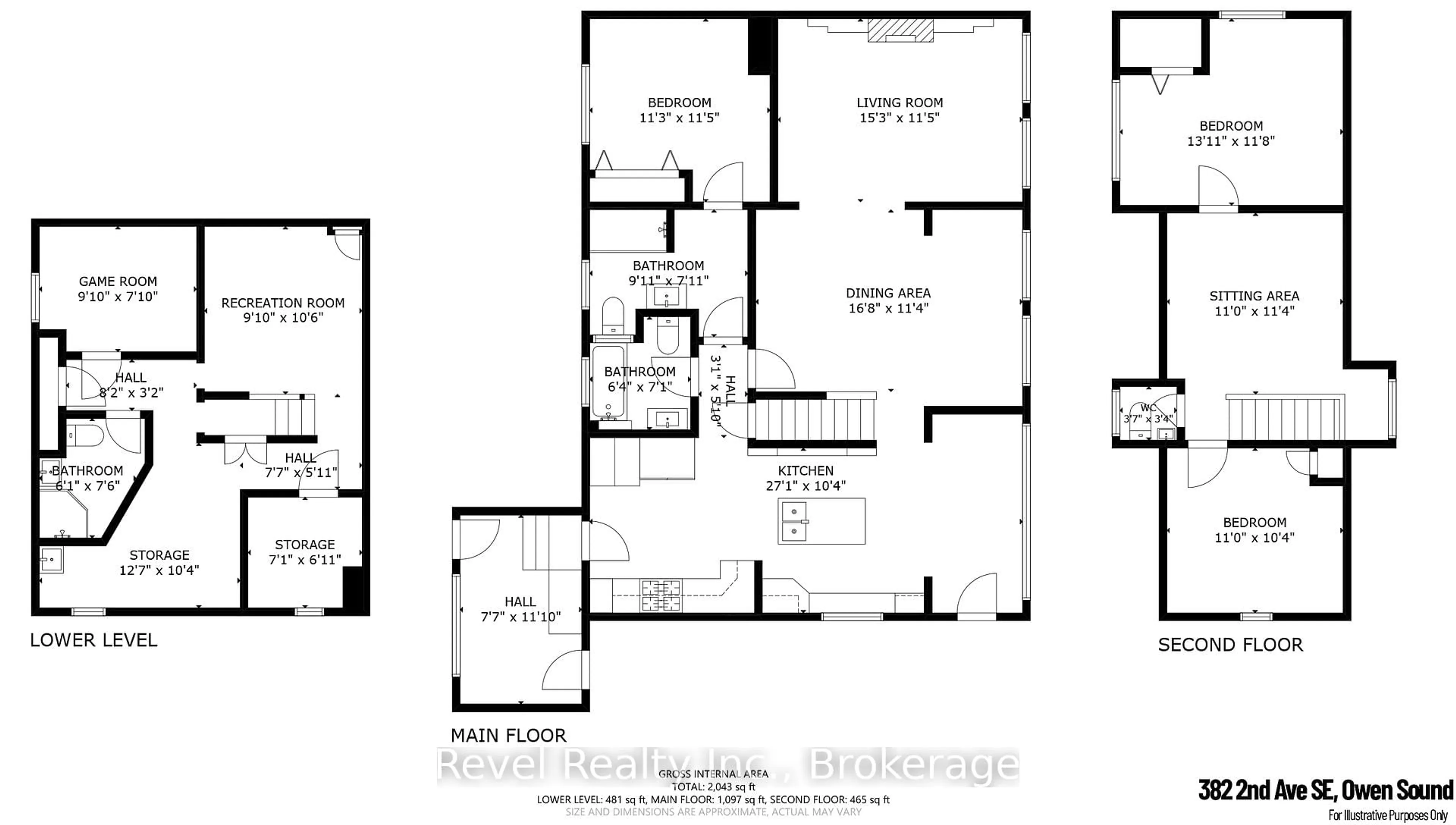 Floor plan for 382 2nd Ave, Georgian Bluffs Ontario N4K 5T1