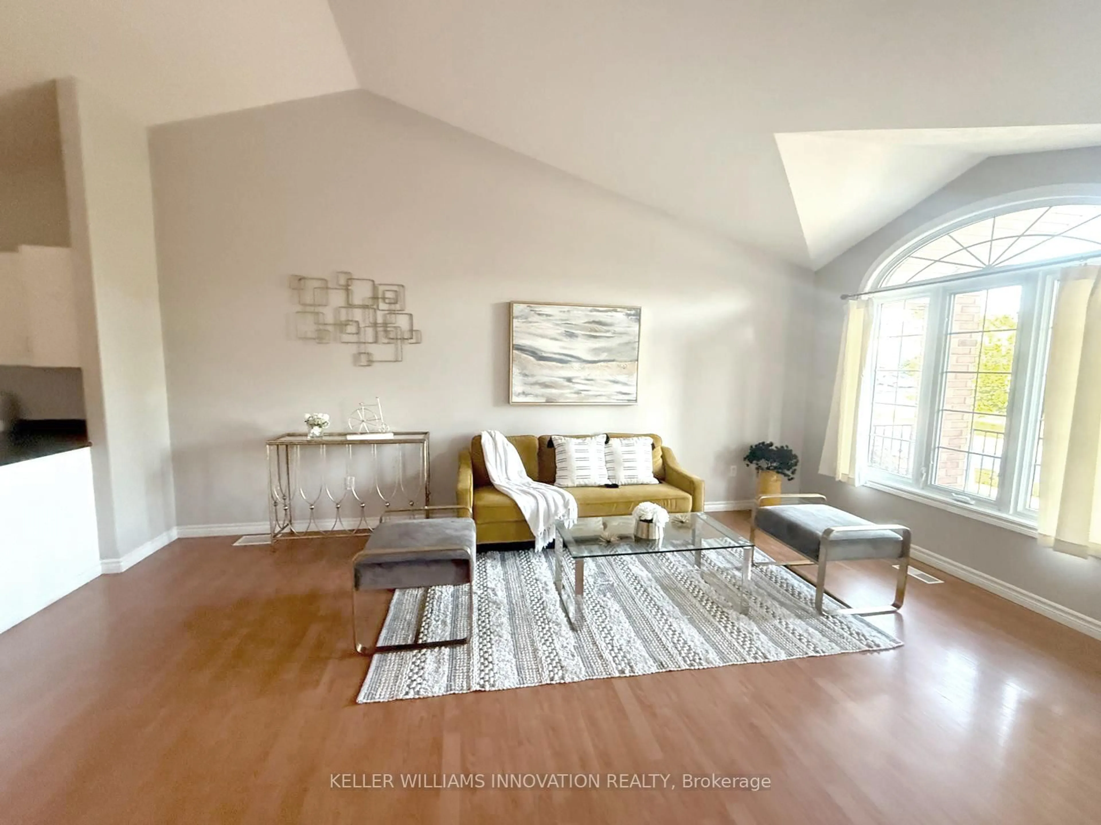 Living room with furniture, wood/laminate floor for 863 Brandenberg Blvd, Waterloo Ontario N2T 2X6