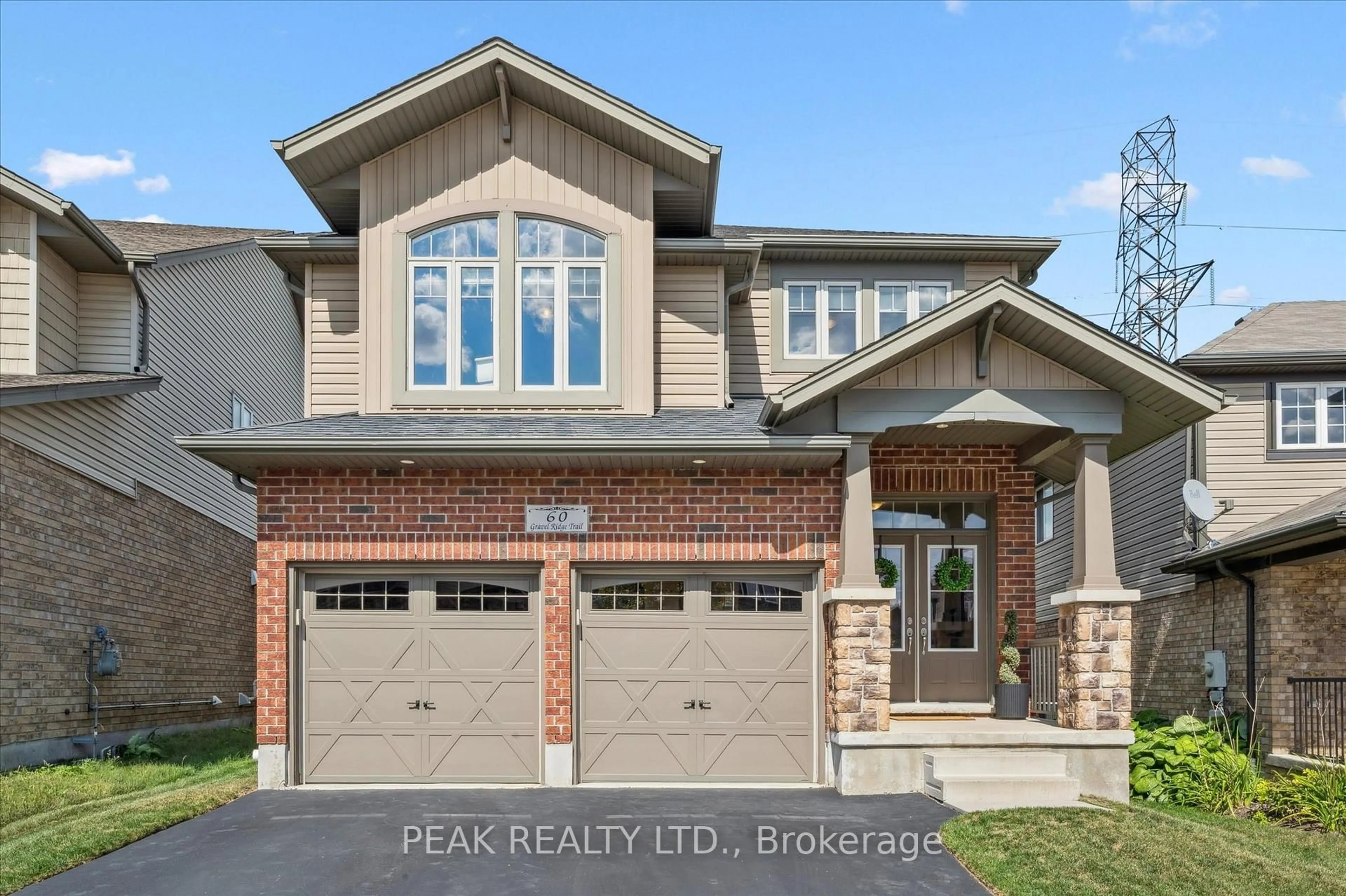 Home with brick exterior material, street for 60 Gravel Ridge Tr, Kitchener Ontario N2E 0B8