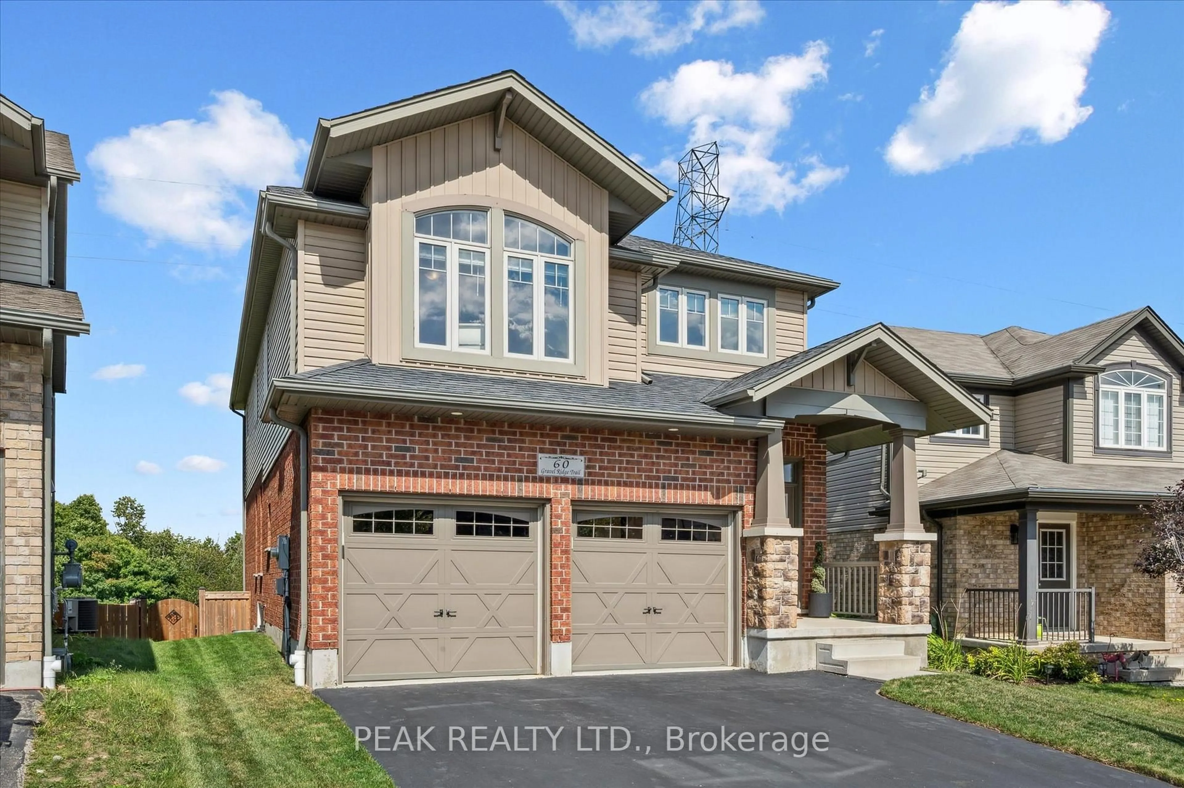 Home with brick exterior material, street for 60 Gravel Ridge Tr, Kitchener Ontario N2E 0B8