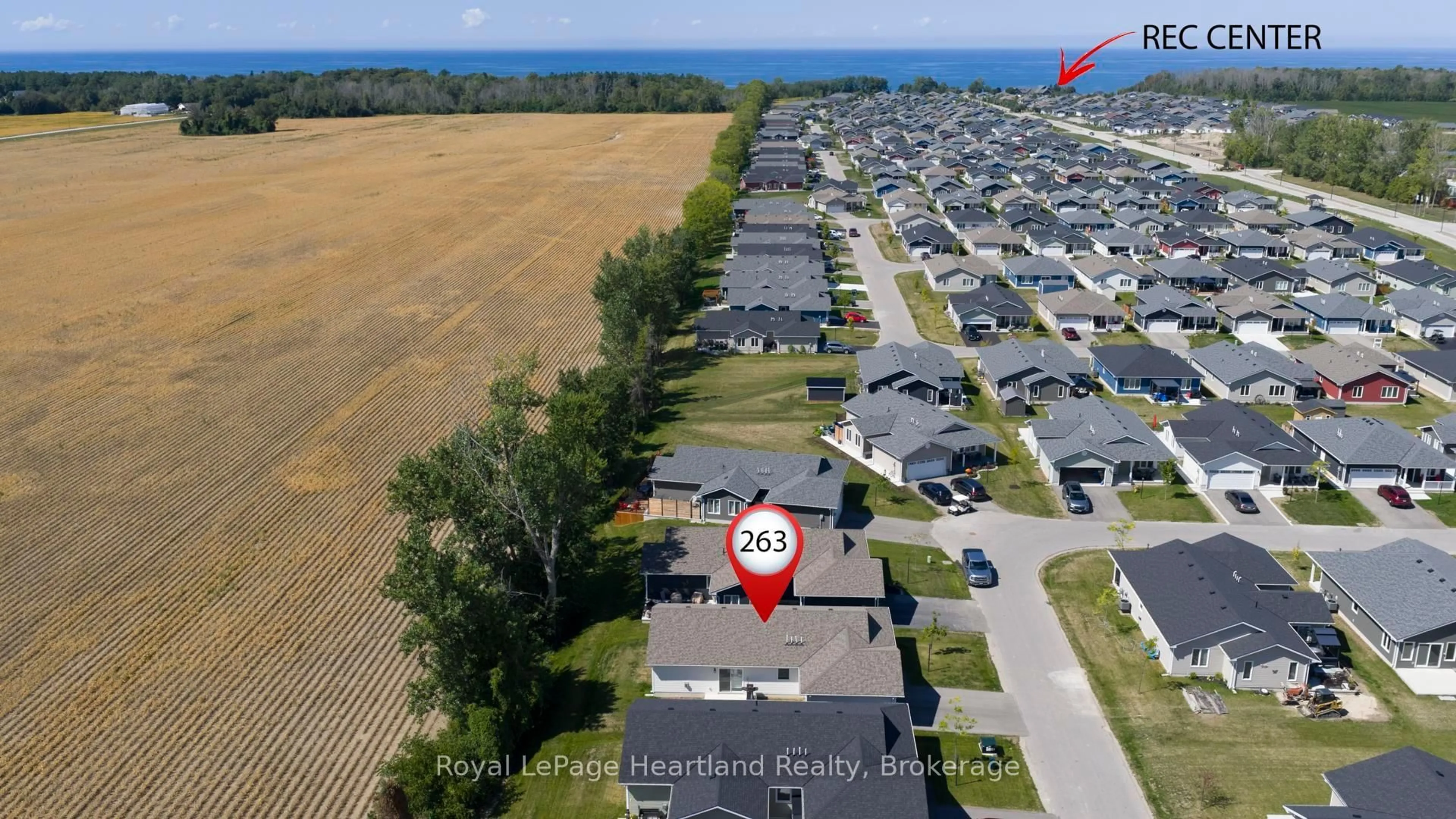 A pic from outside/outdoor area/front of a property/back of a property/a pic from drone, water/lake/river/ocean view for 263 LAKE BREEZE Dr, Ashfield-Colborne-Wawanosh Ontario N7A 0C6