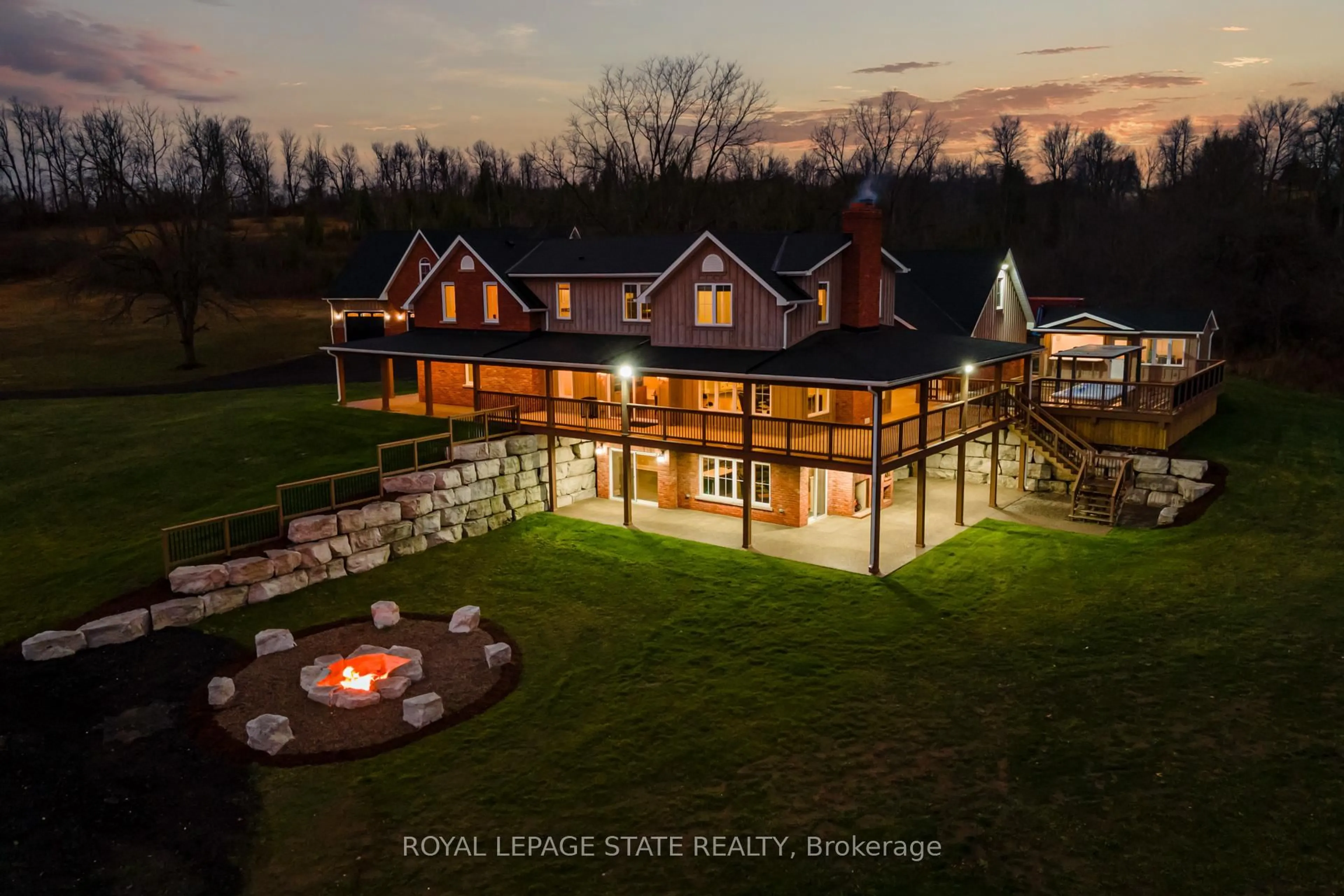 A pic from outside/outdoor area/front of a property/back of a property/a pic from drone, water/lake/river/ocean view for 1041 Concession 8 RR 3 W, Hamilton Ontario N0B 2J0