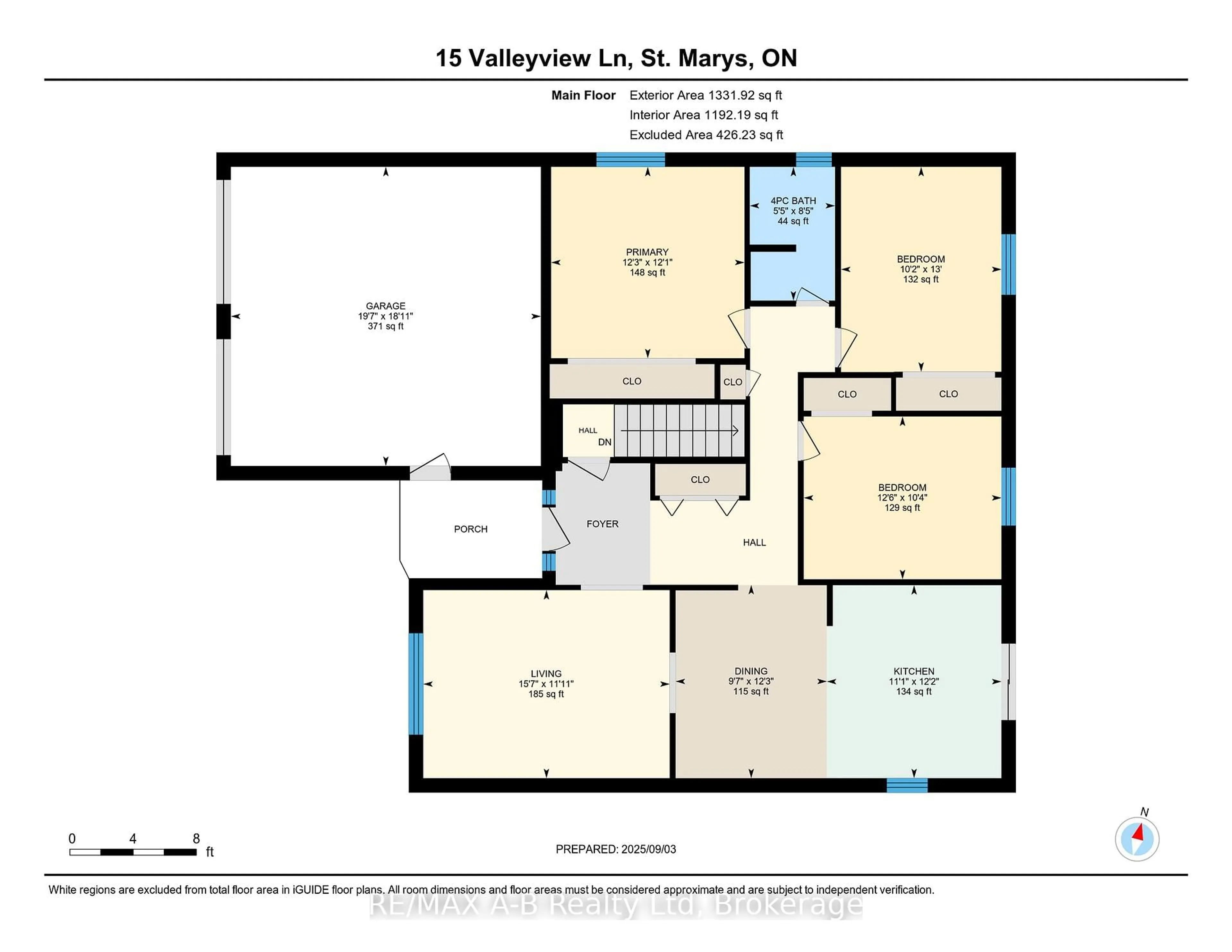 Floor plan for 15 Valleyview Lane, St. Marys Ontario N4X 1A7