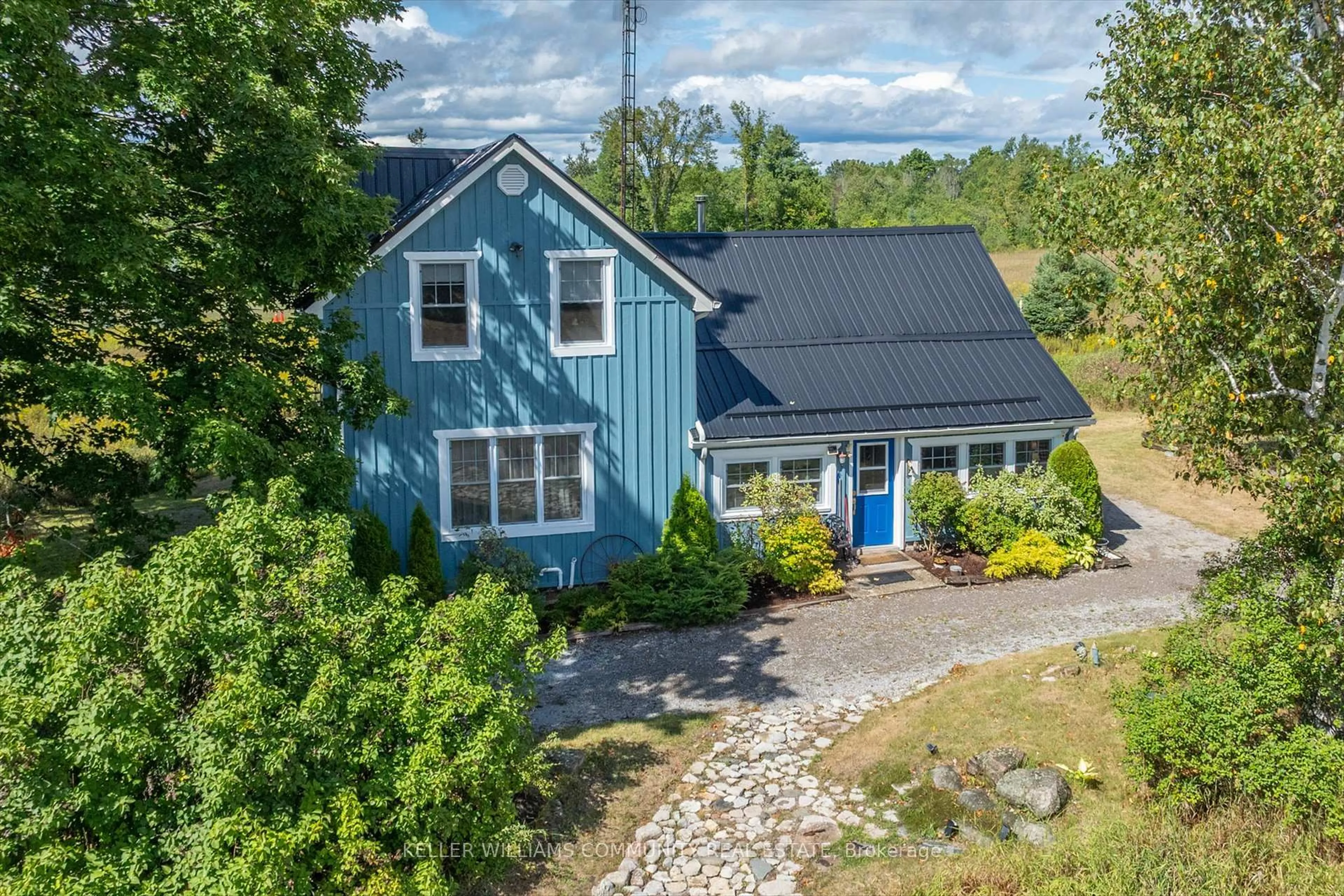 A pic from outside/outdoor area/front of a property/back of a property/a pic from drone, water/lake/river/ocean view for 372 County Road 41 Rd, Kawartha Lakes Ontario K0M 2B0