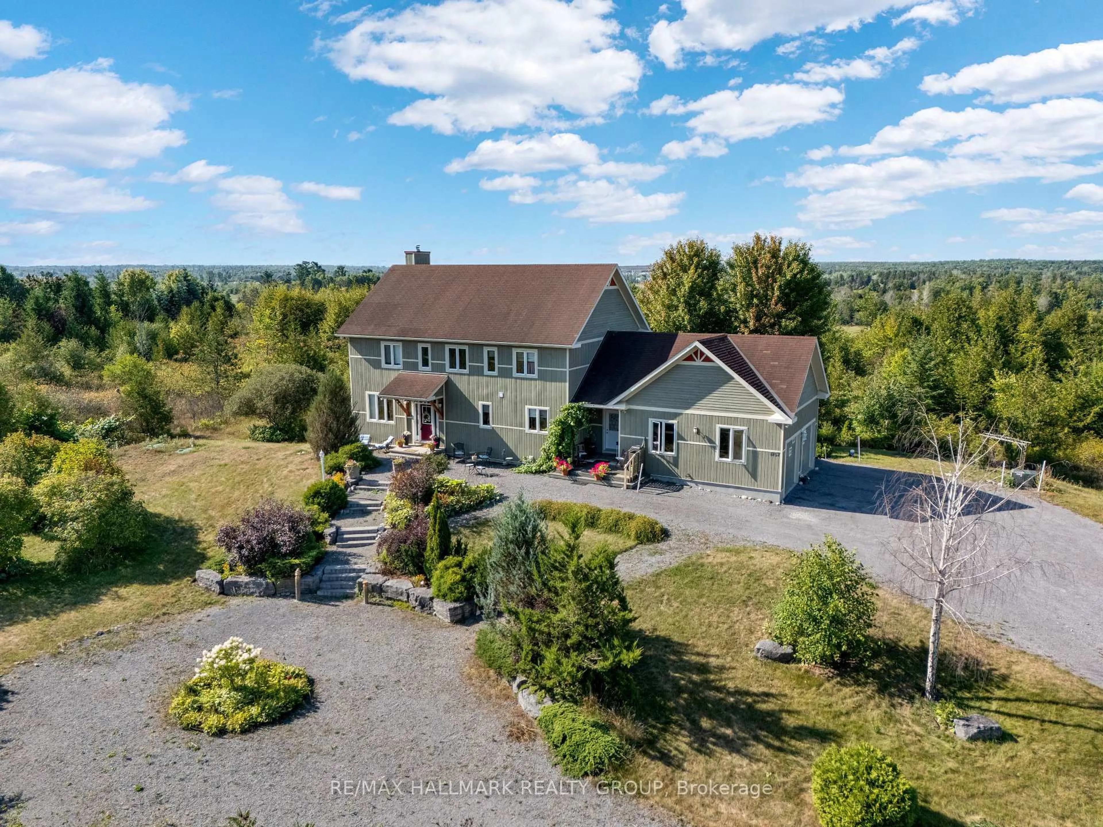 A pic from outside/outdoor area/front of a property/back of a property/a pic from drone, unknown for 1757 Corkery Rd, Carp Ontario K0A 1L0