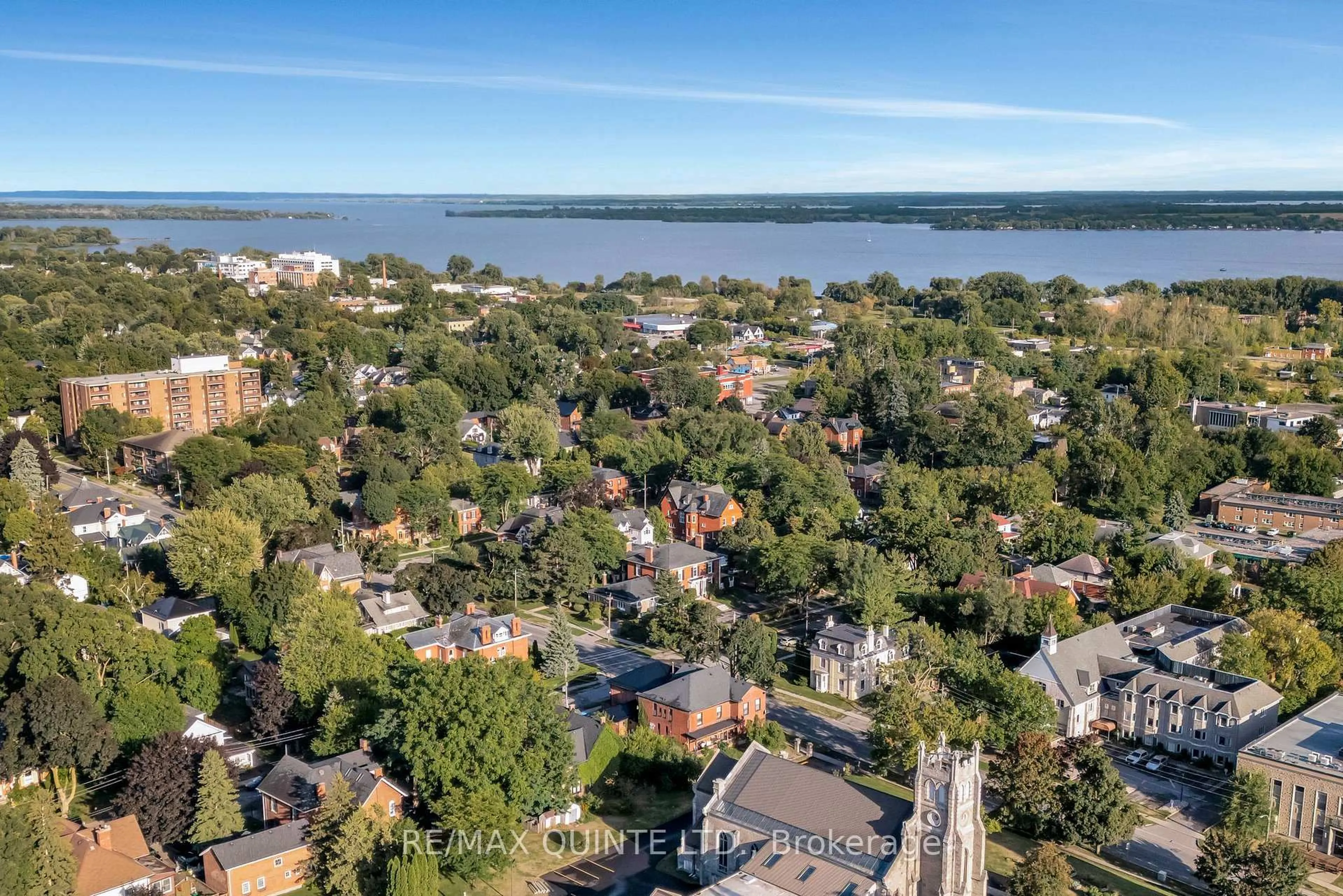 A pic from outside/outdoor area/front of a property/back of a property/a pic from drone, water/lake/river/ocean view for 99 Bridge St #5, Belleville Ontario K8N 1M2