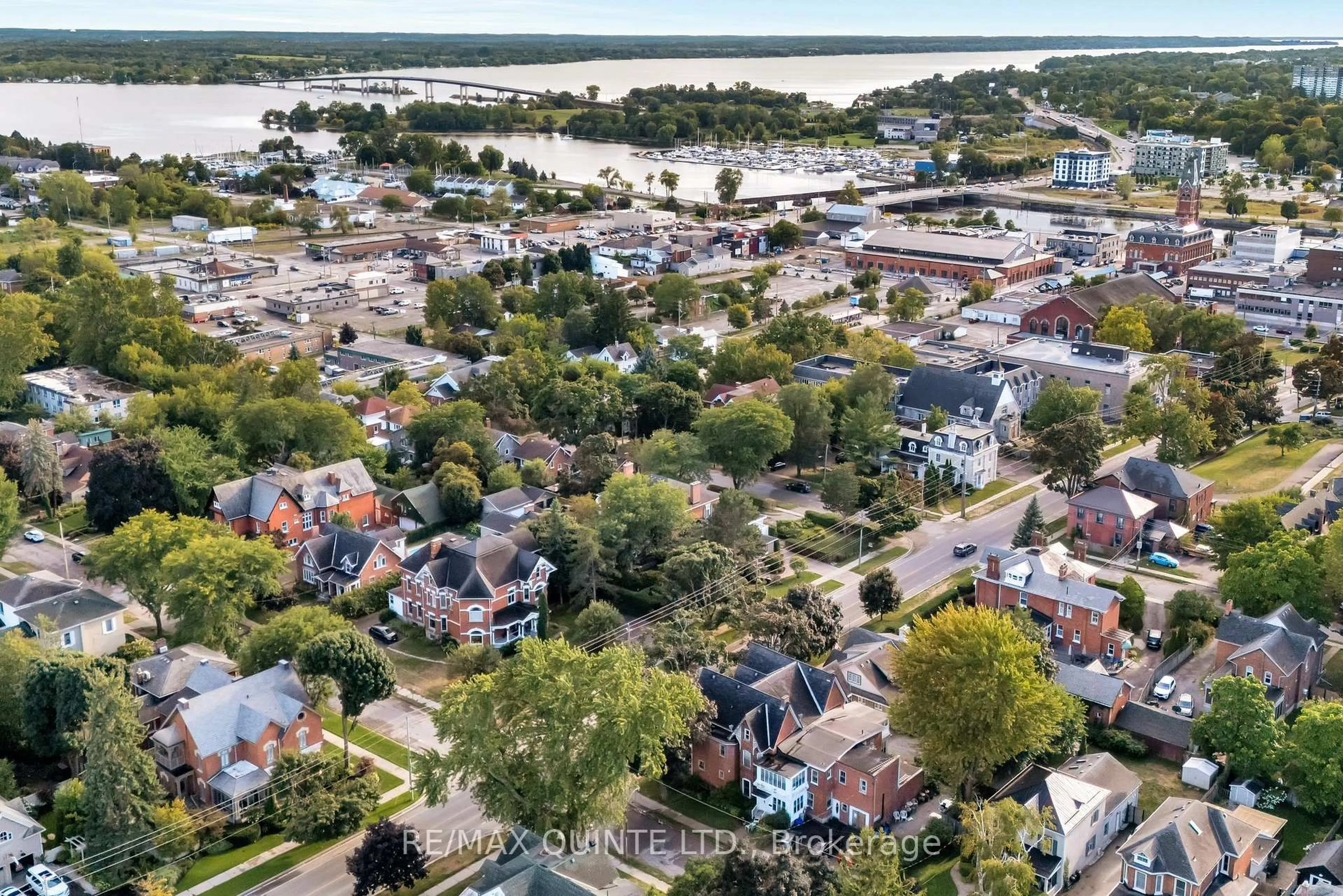 A pic from outside/outdoor area/front of a property/back of a property/a pic from drone, water/lake/river/ocean view for 99 Bridge St #5, Belleville Ontario K8N 1M2