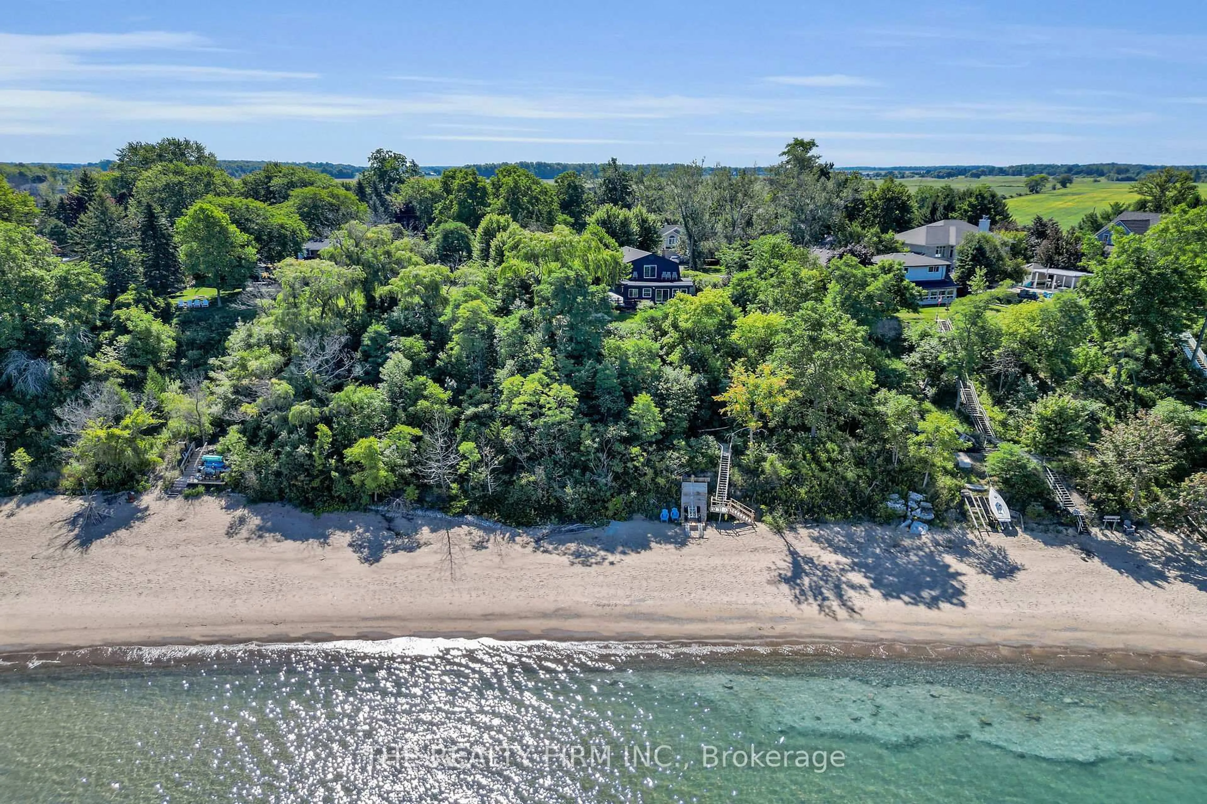 A pic from outside/outdoor area/front of a property/back of a property/a pic from drone, water/lake/river/ocean view for 3692 BEVERLY Glen, Plympton-Wyoming Ontario N0N 1E0