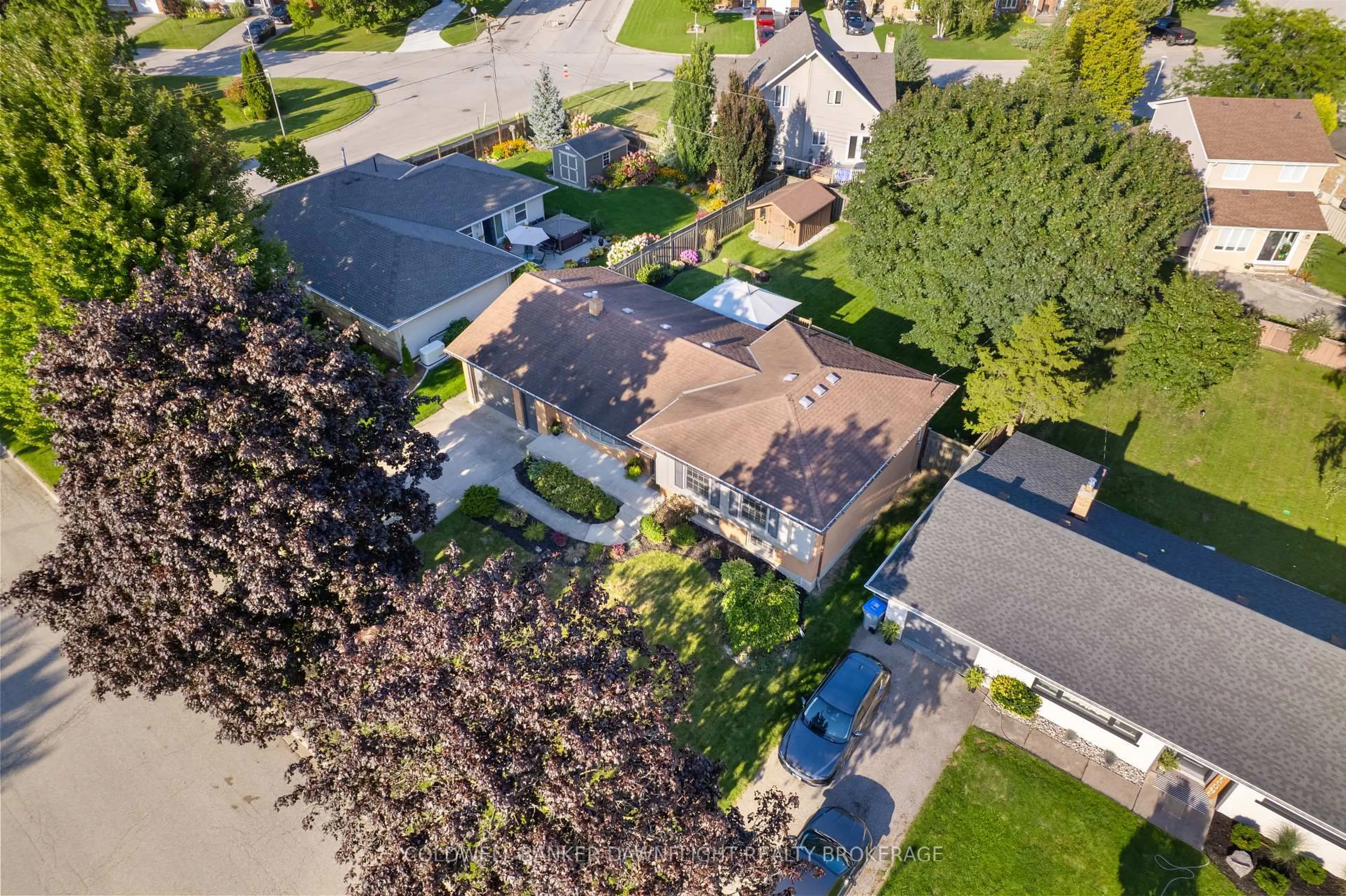 A pic from outside/outdoor area/front of a property/back of a property/a pic from drone, street for 56 HILLCREST Dr, South Huron Ontario N0M 1S3