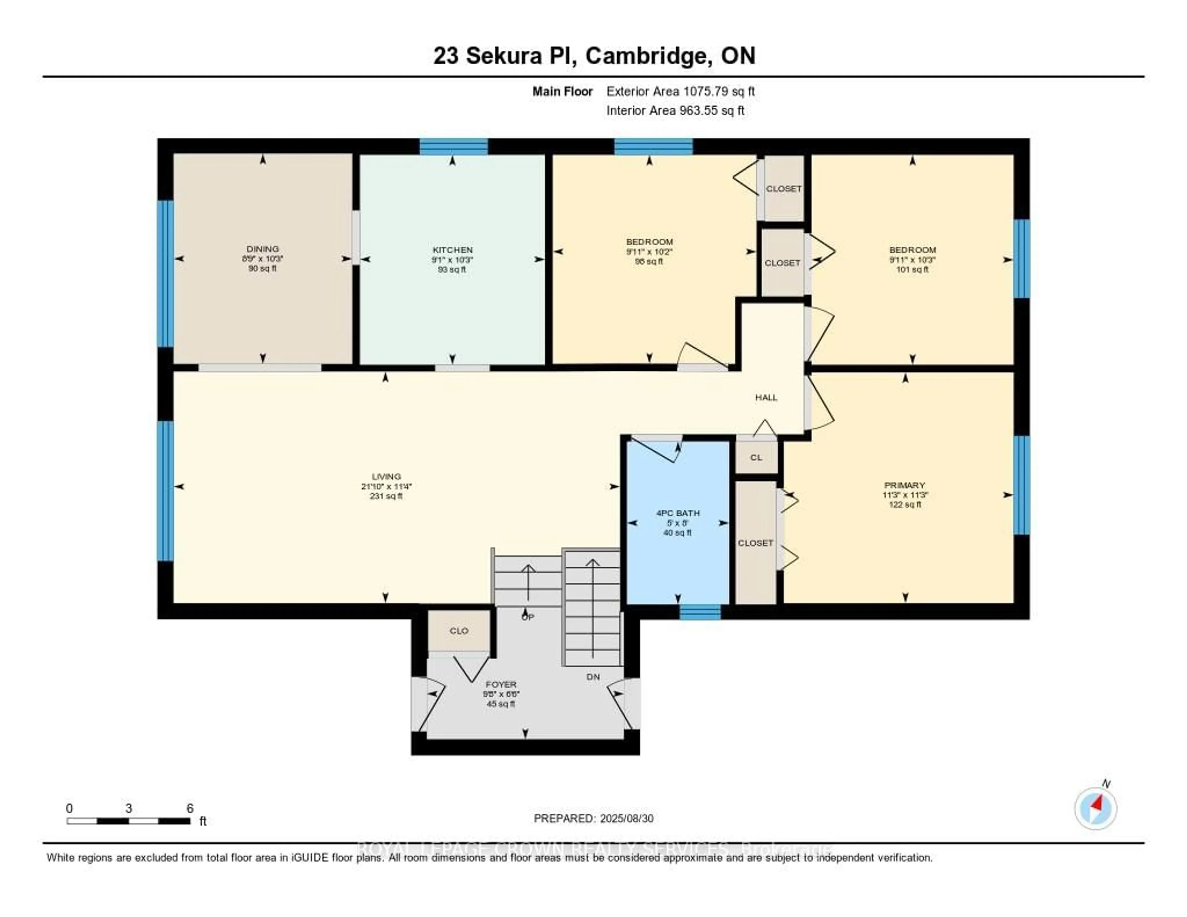 Floor plan for 23 Sekura Pl, Cambridge Ontario N1R 7G3