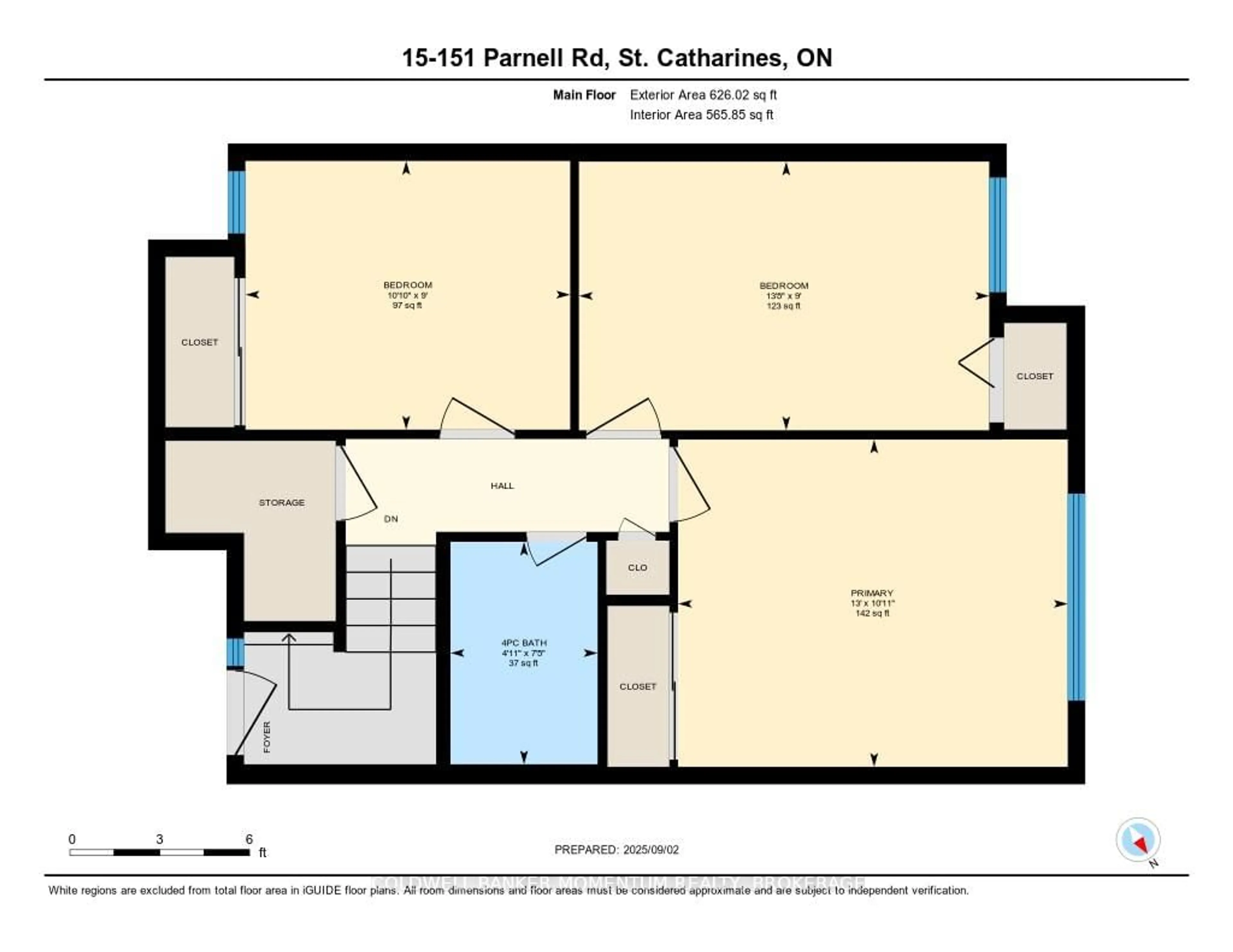 Floor plan for 151 Parnell Rd #15, St. Catharines Ontario L2M 3S4