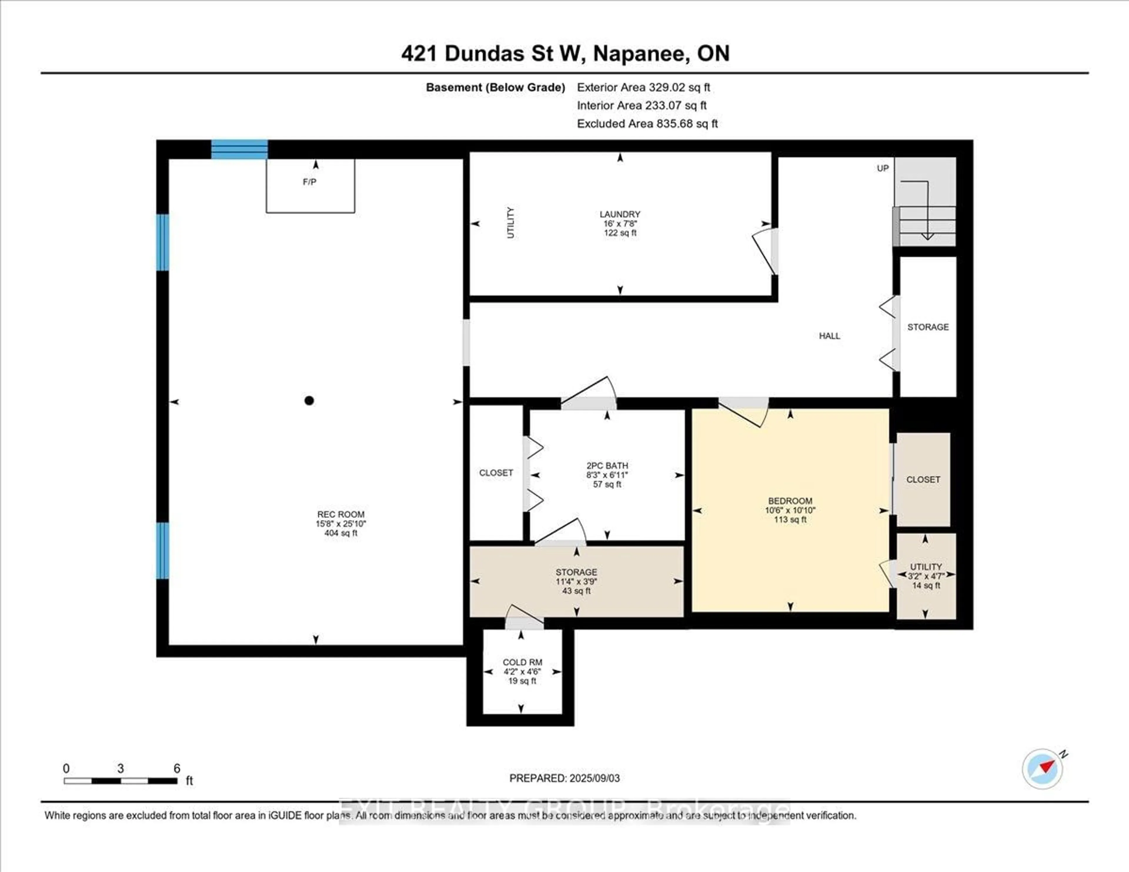 Floor plan for 421 Dundas St, Greater Napanee Ontario K7R 2B9