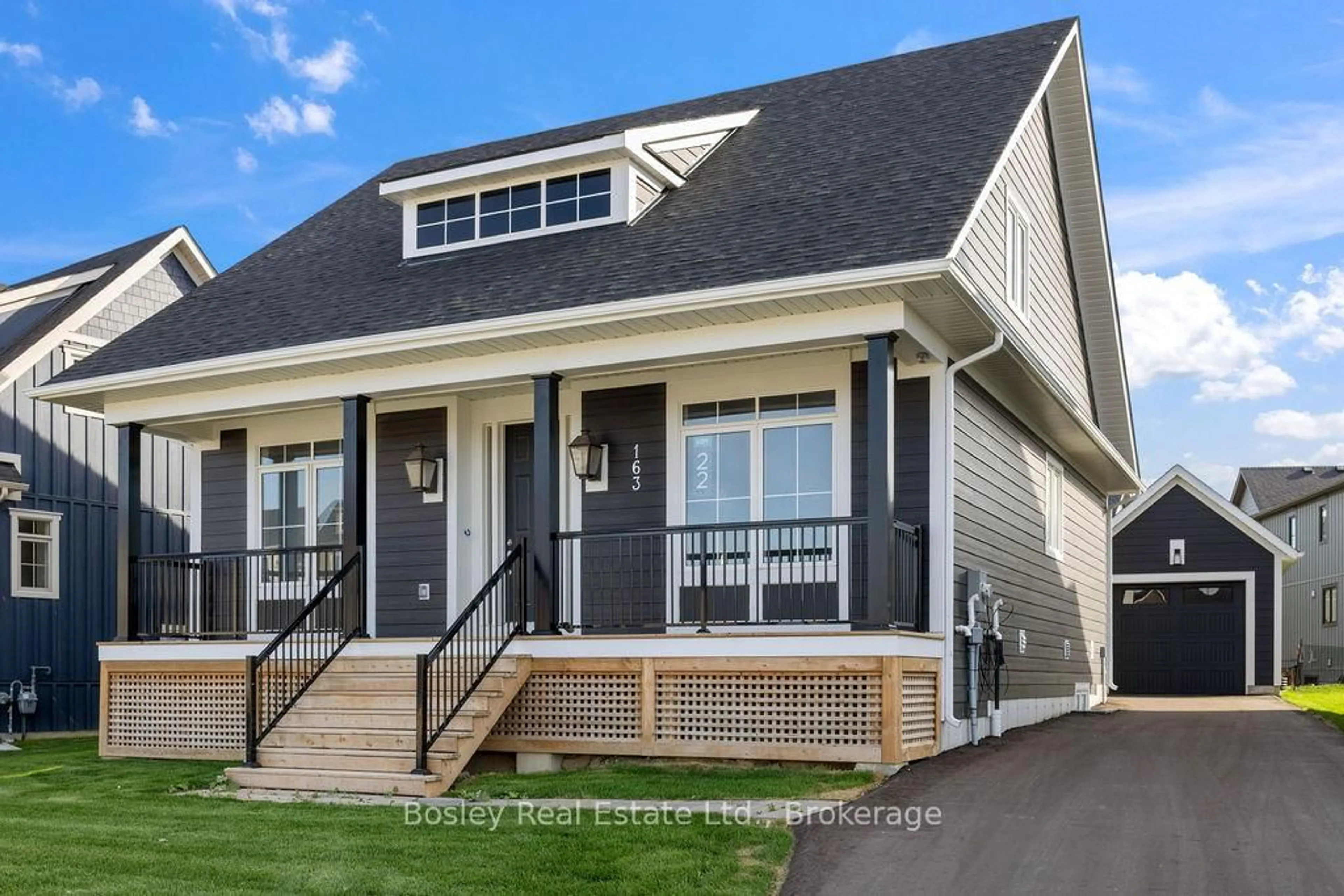 Home with vinyl exterior material, street for 163 SUGAR MAPLE St, Blue Mountains Ontario L9Y 0Z3