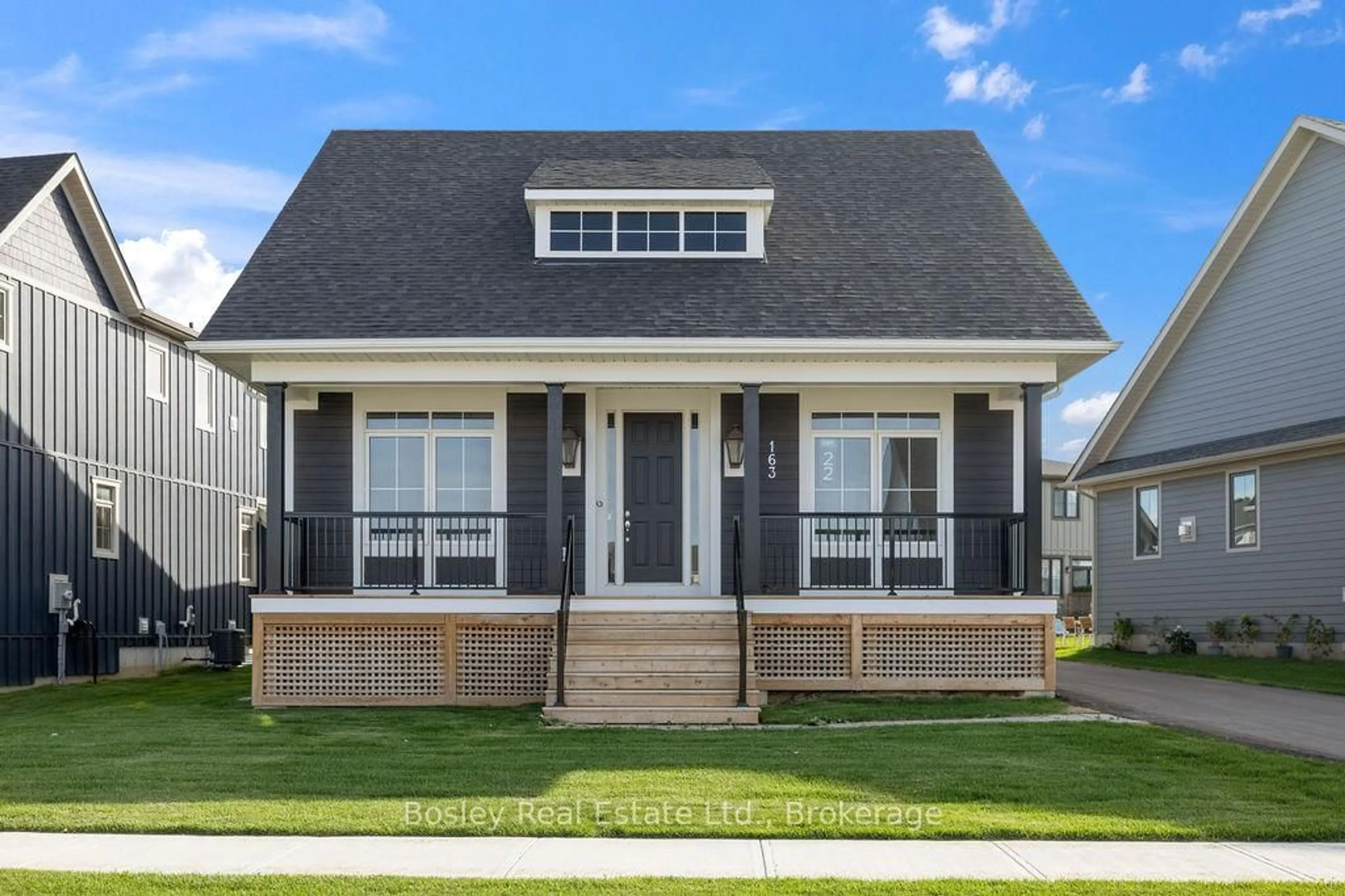 Home with vinyl exterior material, street for 163 SUGAR MAPLE St, Blue Mountains Ontario L9Y 0Z3