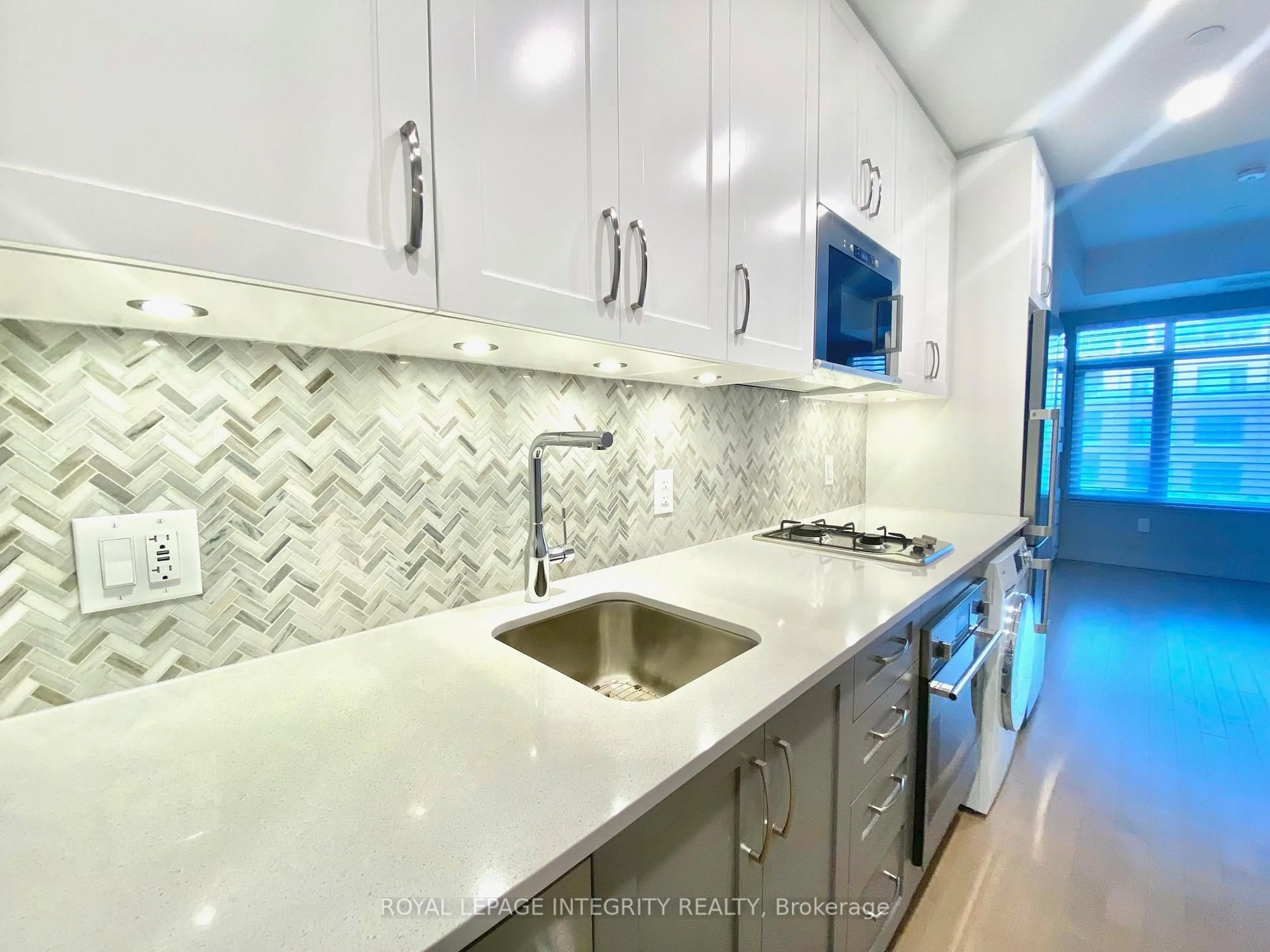 Contemporary kitchen, ceramic/tile floor for 60 Springhurst Ave #315, Ottawa Ontario K1S 5V7