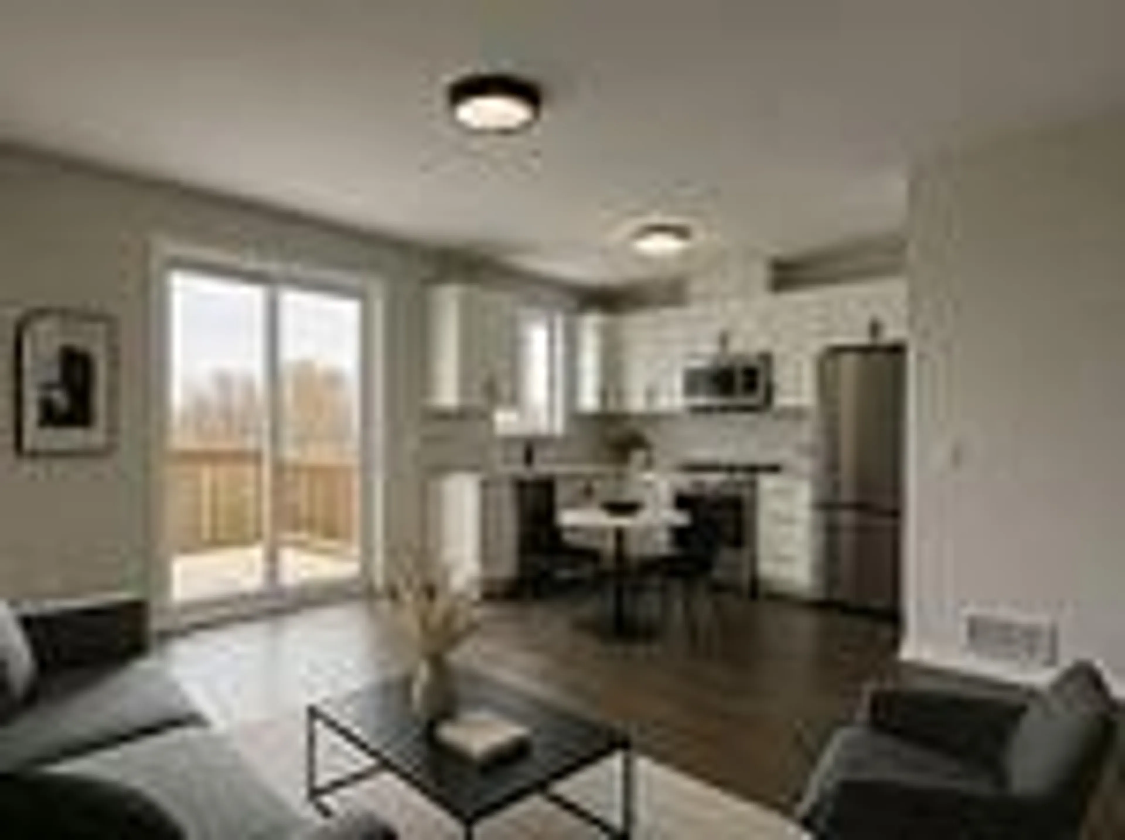Open concept kitchen, wood/laminate floor for 46 Oakmont Dr, Bath Ontario K0H 1G0