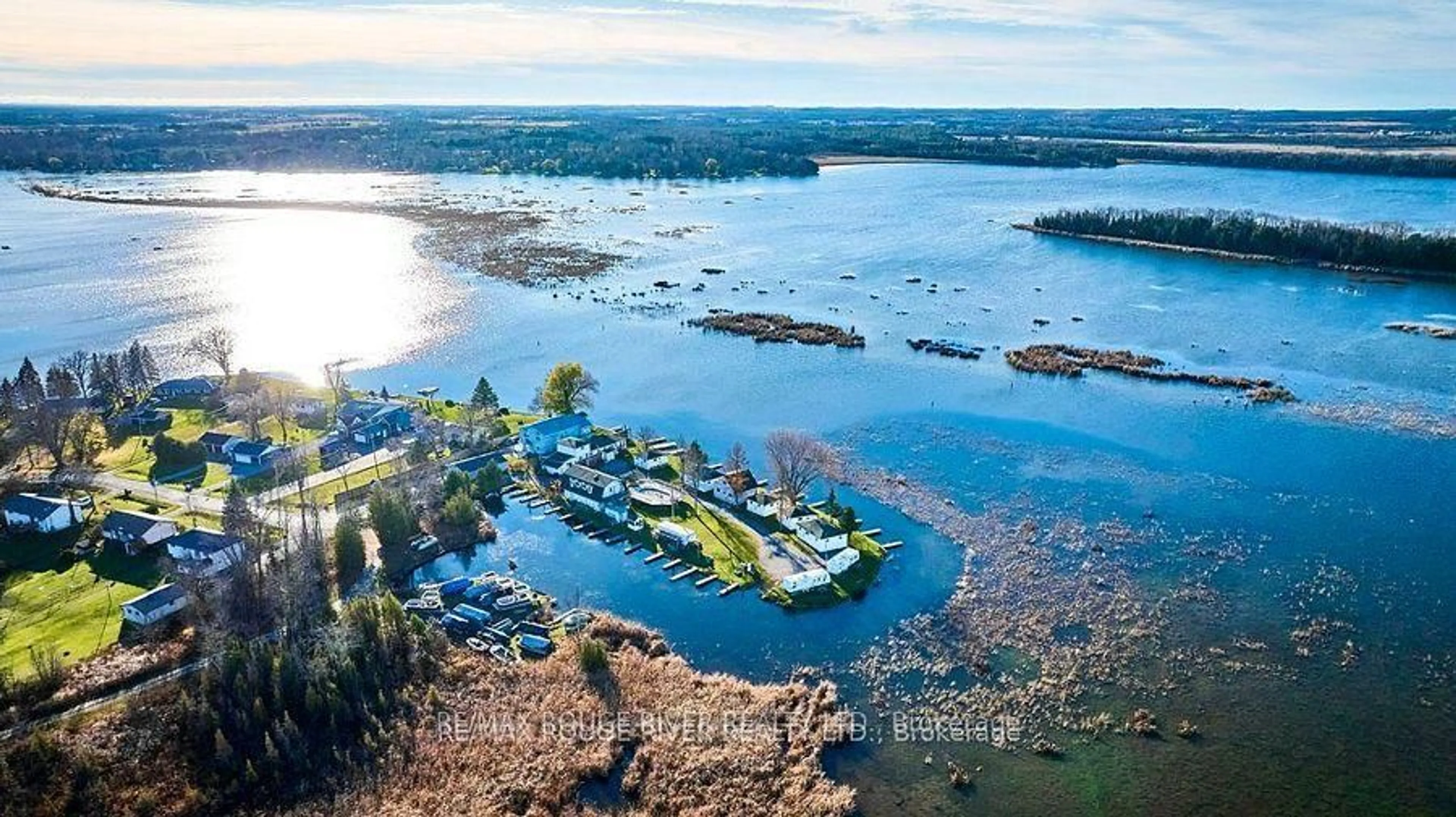A pic from outside/outdoor area/front of a property/back of a property/a pic from drone, water/lake/river/ocean view for 81 Laird Dr, Kawartha Lakes Ontario K9V 4R6
