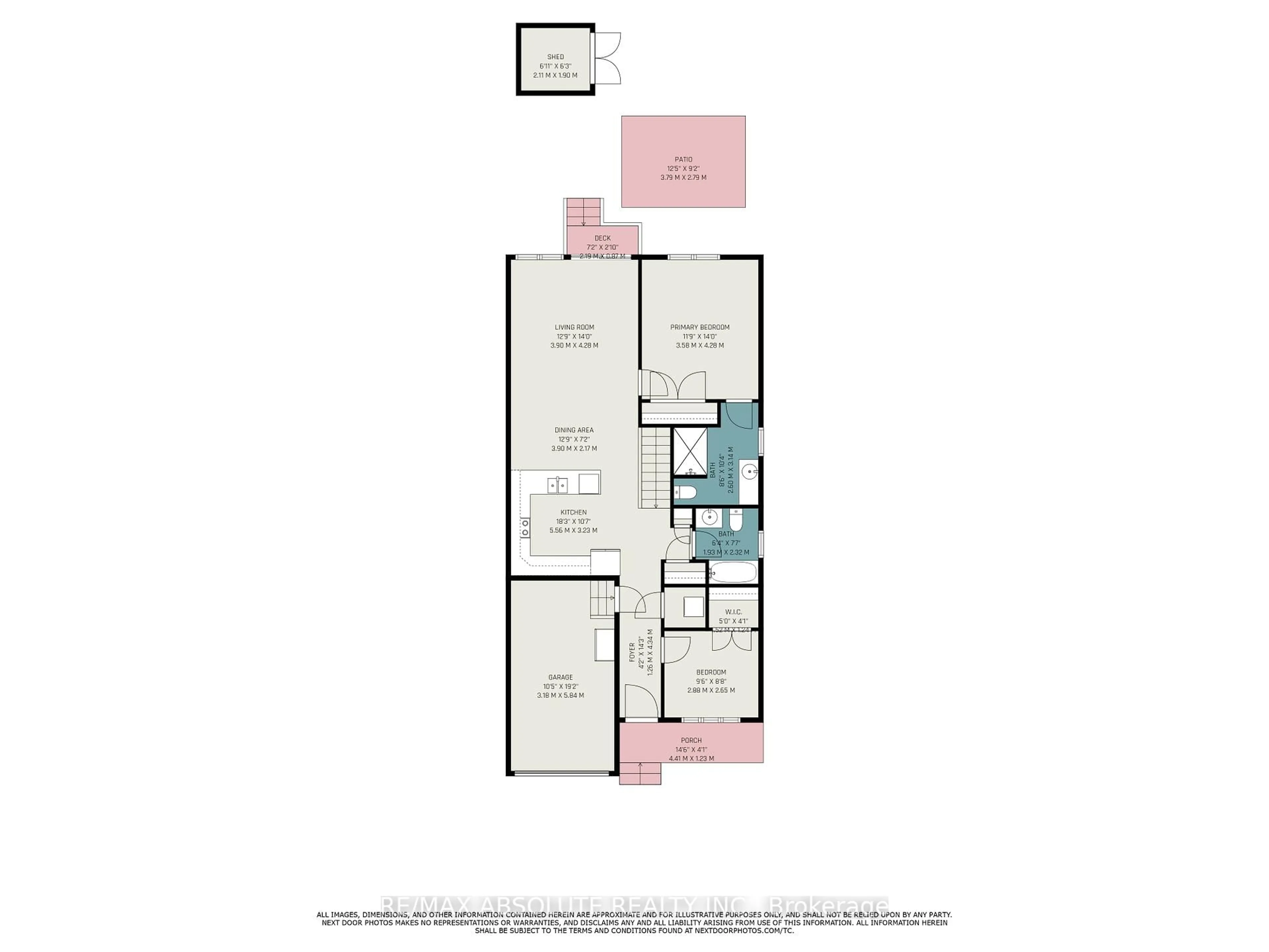 Floor plan for 2 Morgan Clouthier Way, Arnprior Ontario K7S 0H9