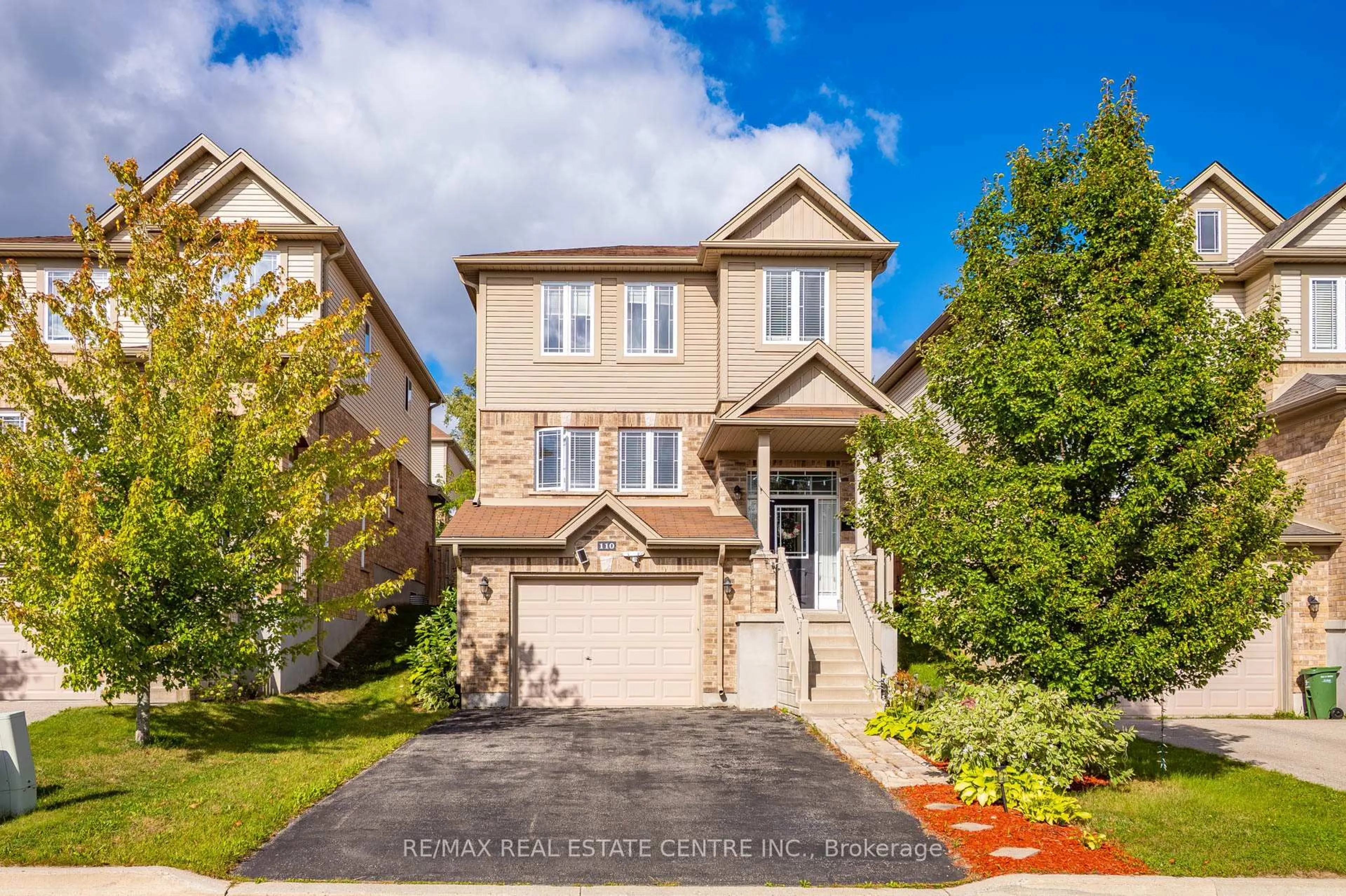 Home with brick exterior material, street for 110 OAKES Cres, Guelph Ontario N1E 0J5