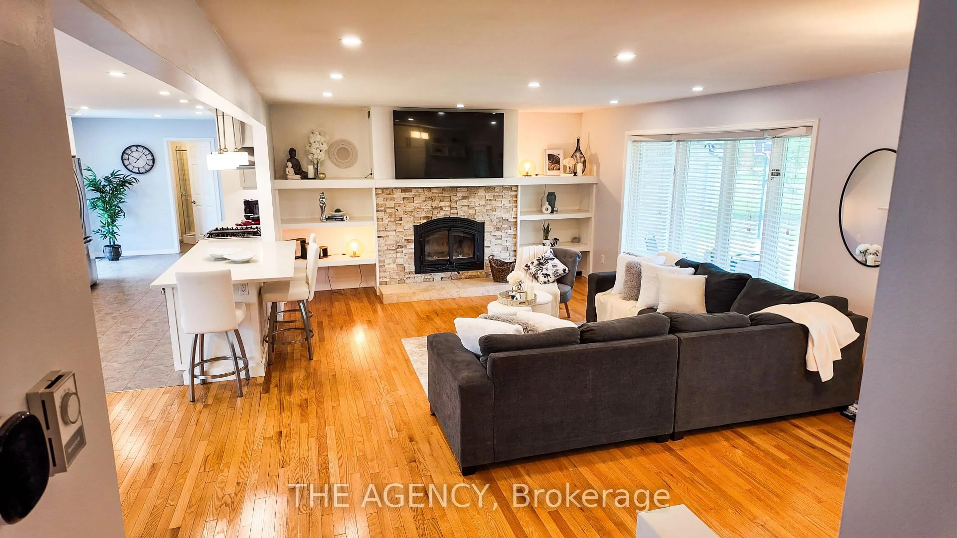 Living room with furniture, wood/laminate floor for 3501 BLUE CHURCH Rd, Augusta Ontario K0E 1T0