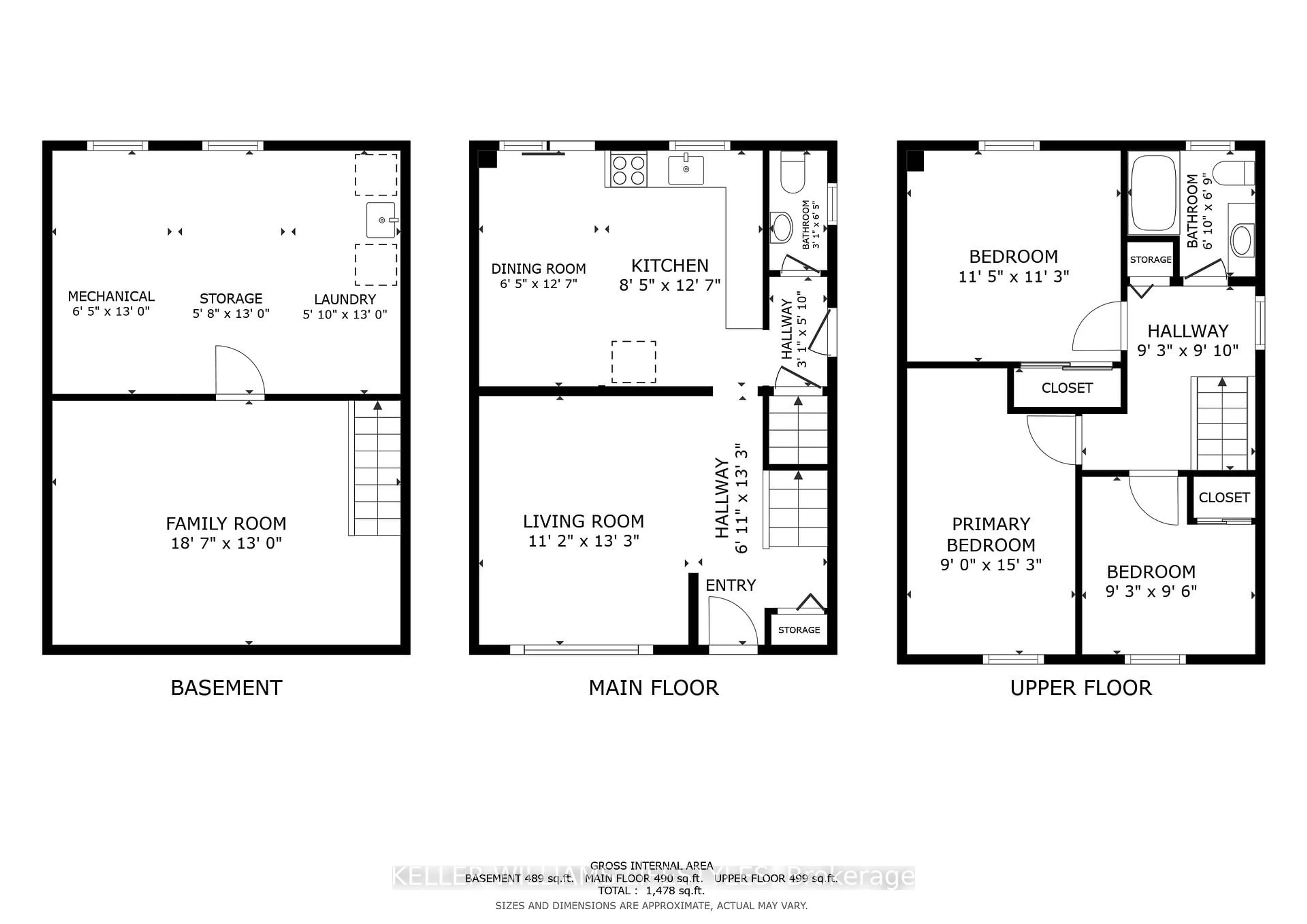 Floor plan for 117 Woodrow Cres, London South Ontario N6E 1E7