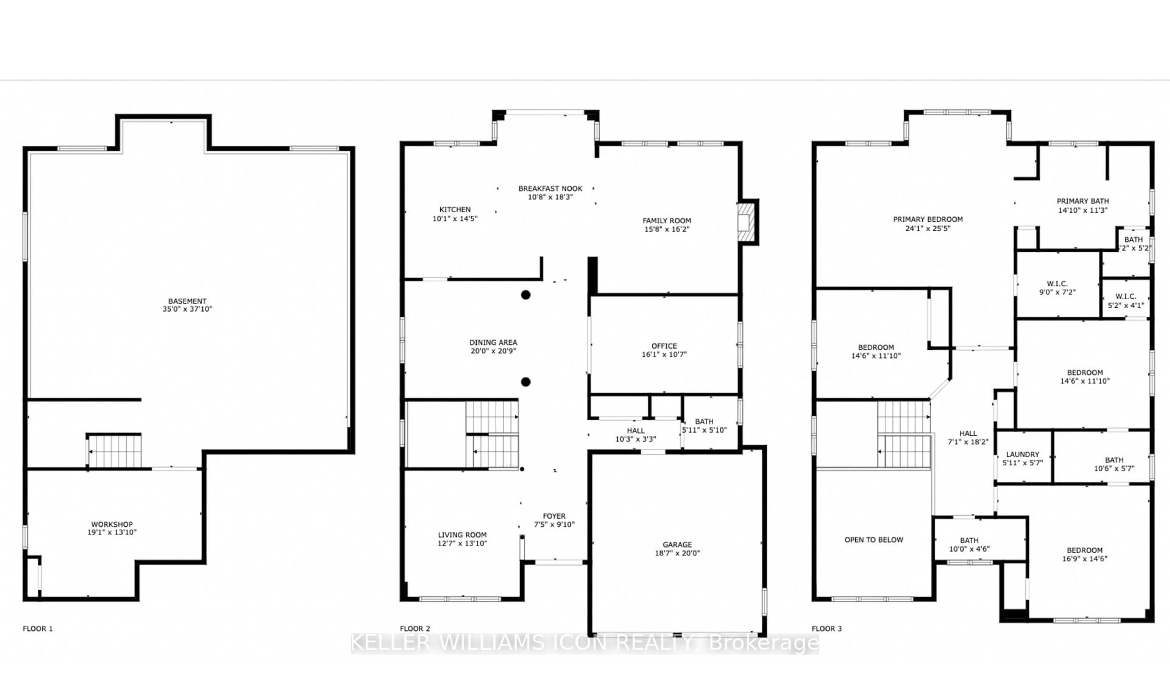 Floor plan for 763 Kilbirnie Dr, Ottawa Ontario K2J 0M2