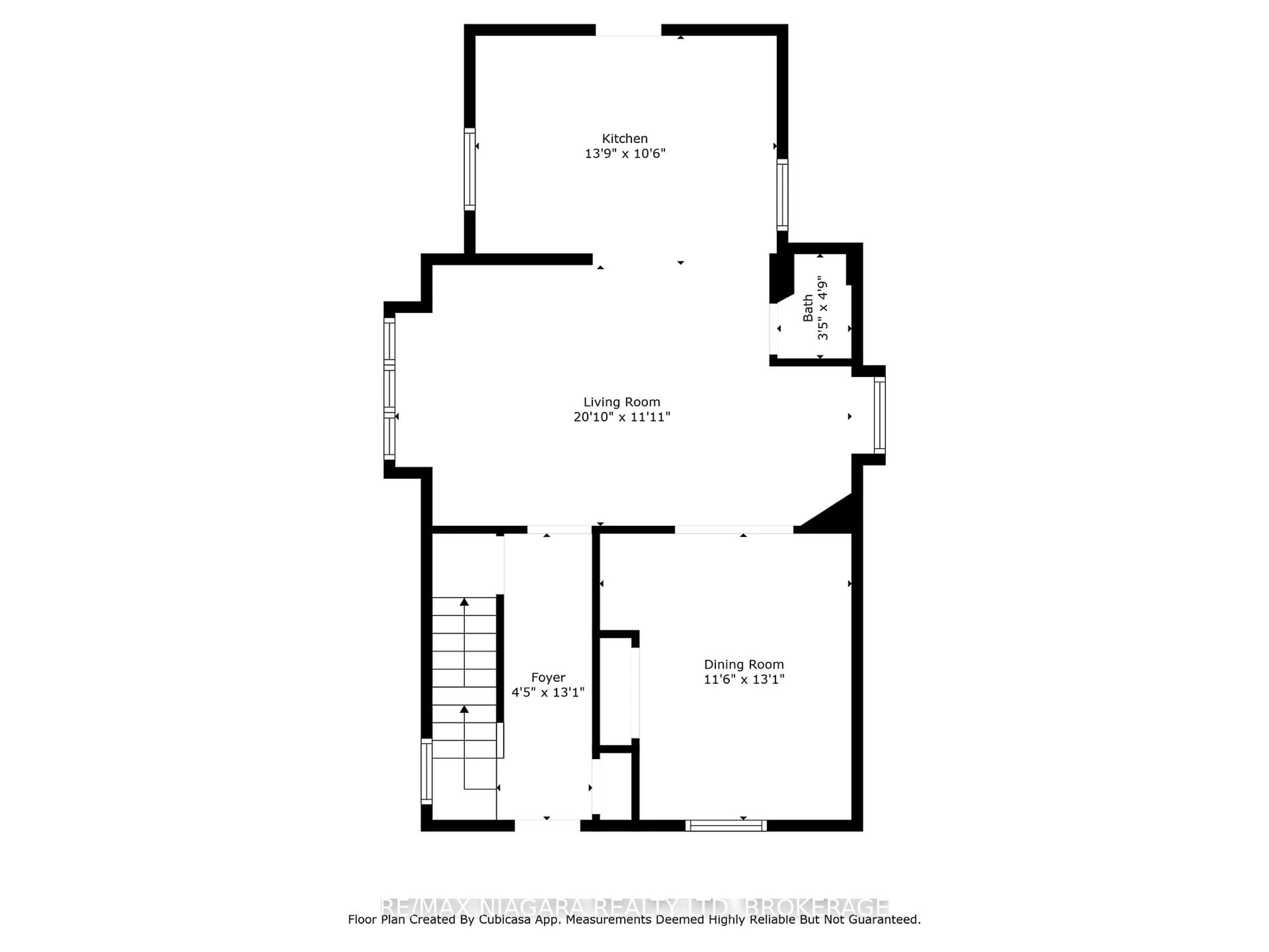 Floor plan for 85 Maple St, St. Catharines Ontario L2R 2B2