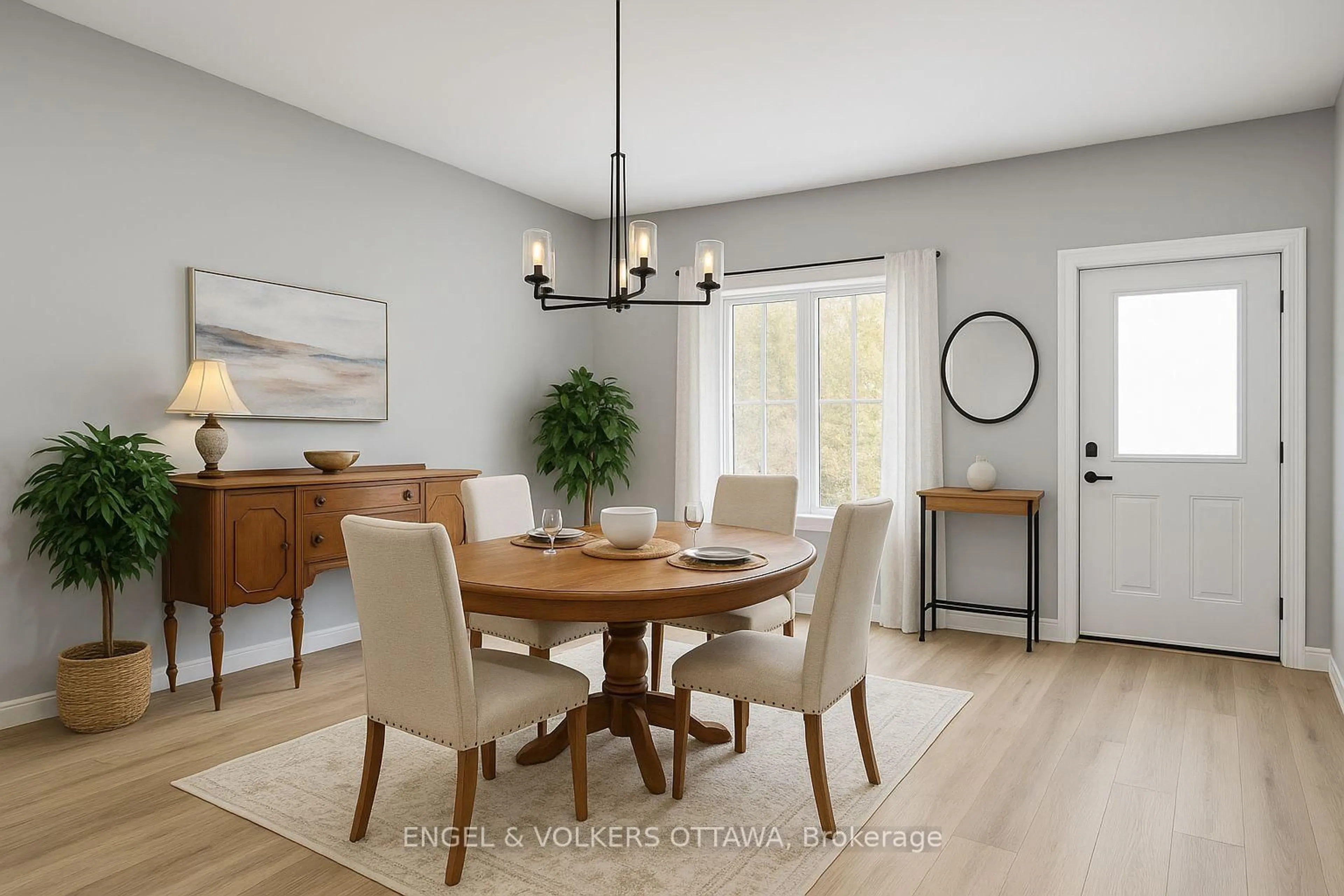 Dining room, wood/laminate floor for 397 Lime Kiln Rd, Renfrew Ontario K7V 3Z4
