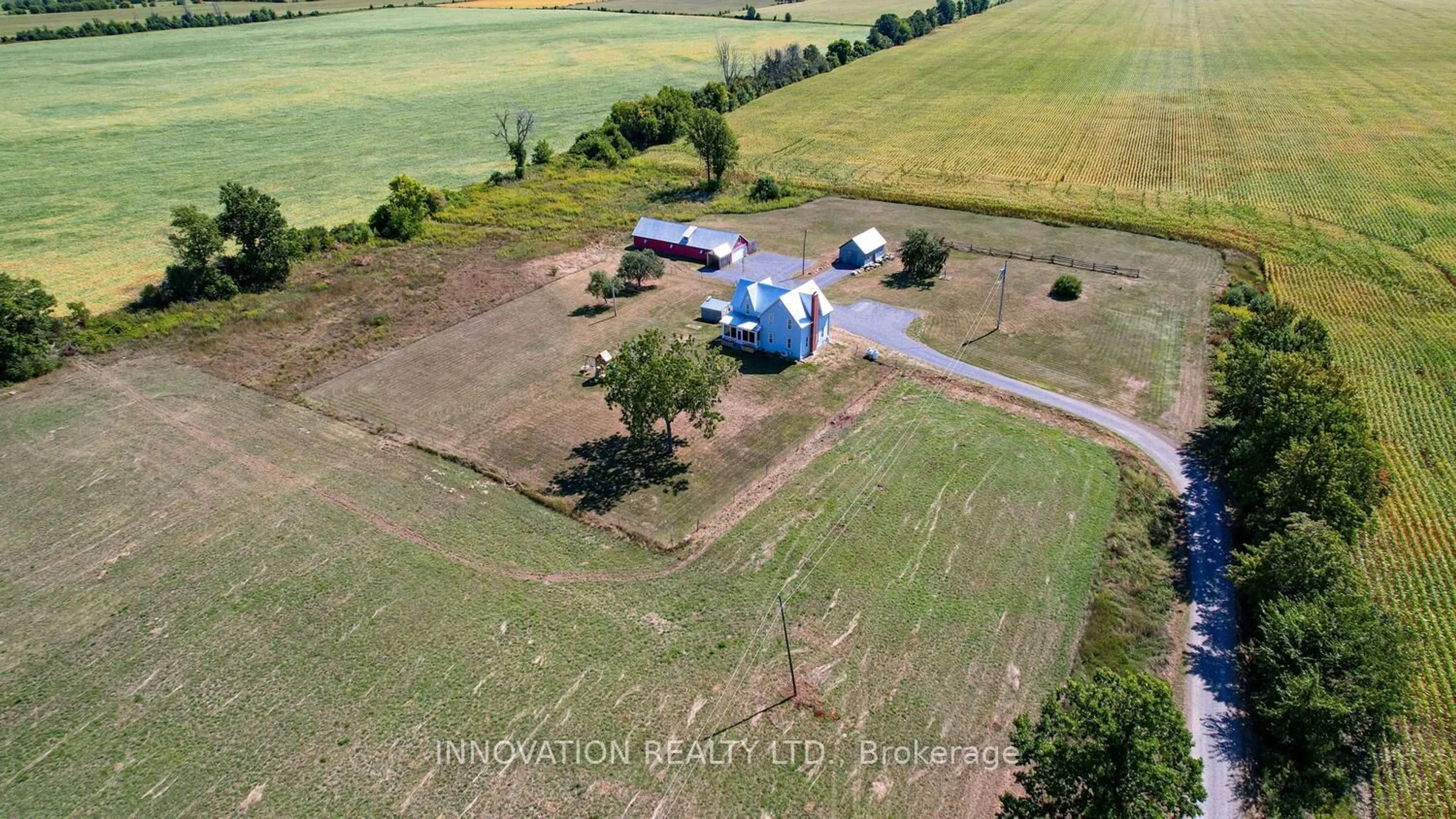 A pic from outside/outdoor area/front of a property/back of a property/a pic from drone, building for 11192 Levere Rd, North Dundas Ontario K0E 1S0