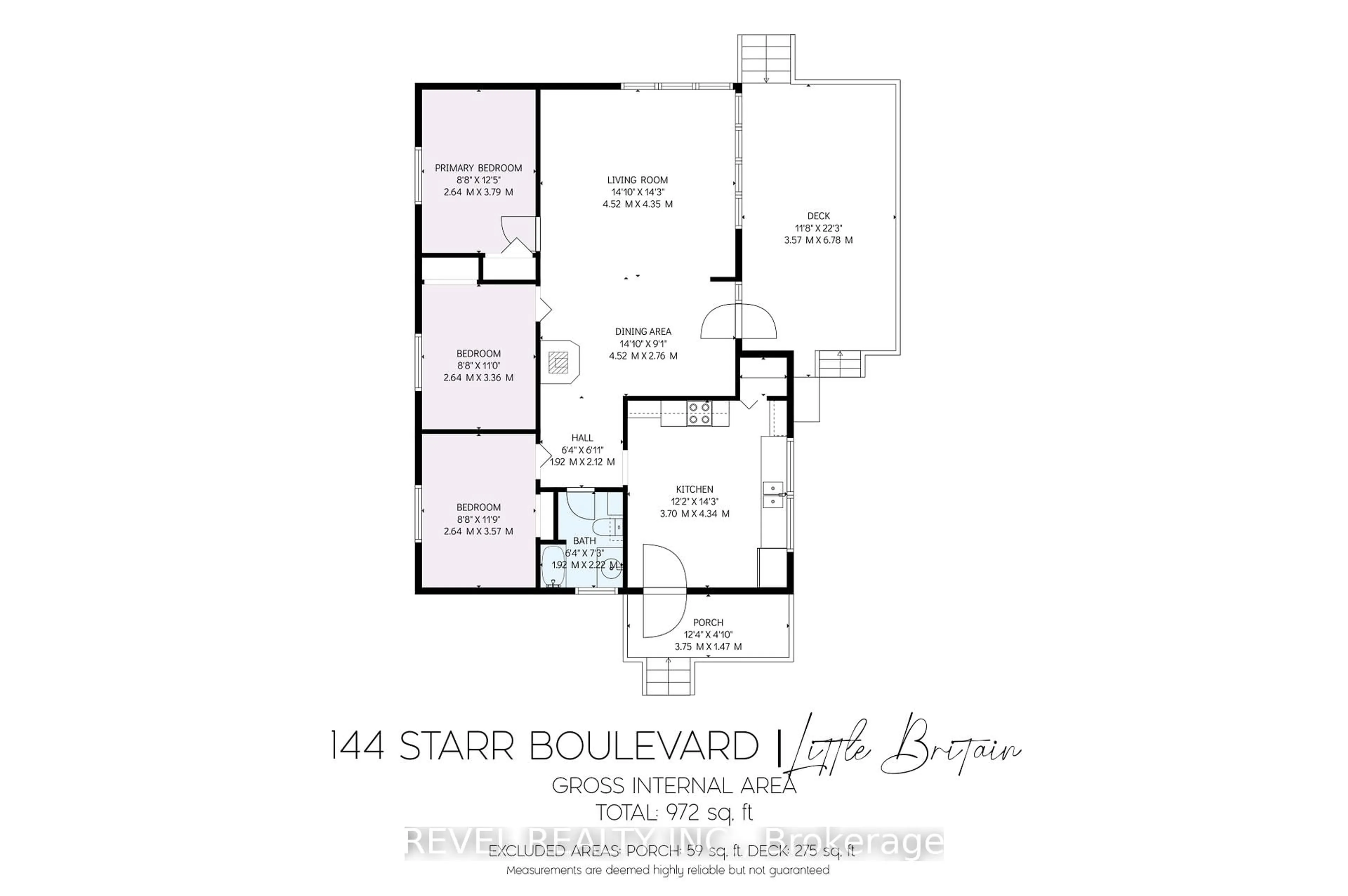 Floor plan for 144 Starr Blvd, Kawartha Lakes Ontario K0M 2C0