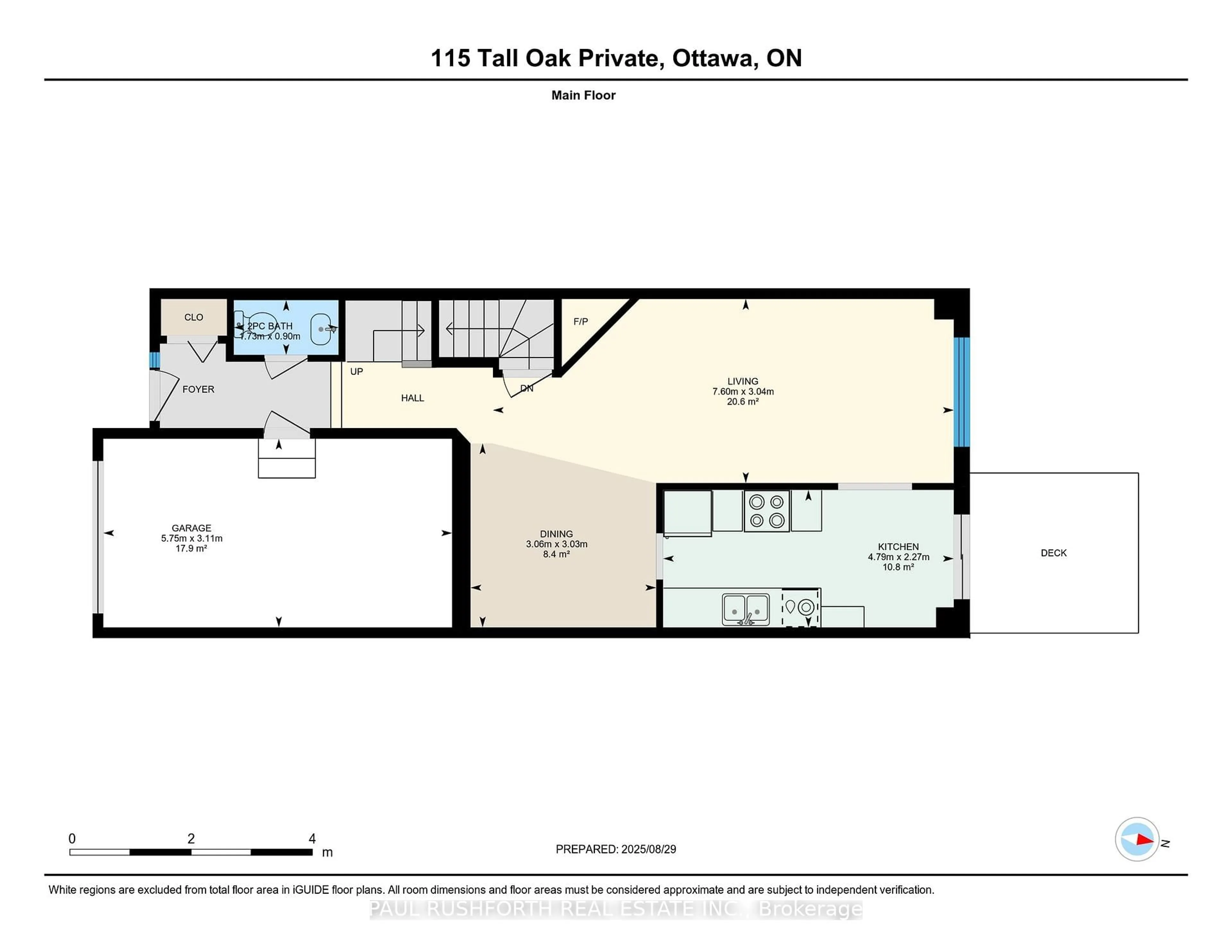 Floor plan for 115 Tall Oak Private, Ottawa Ontario K1G 6T3