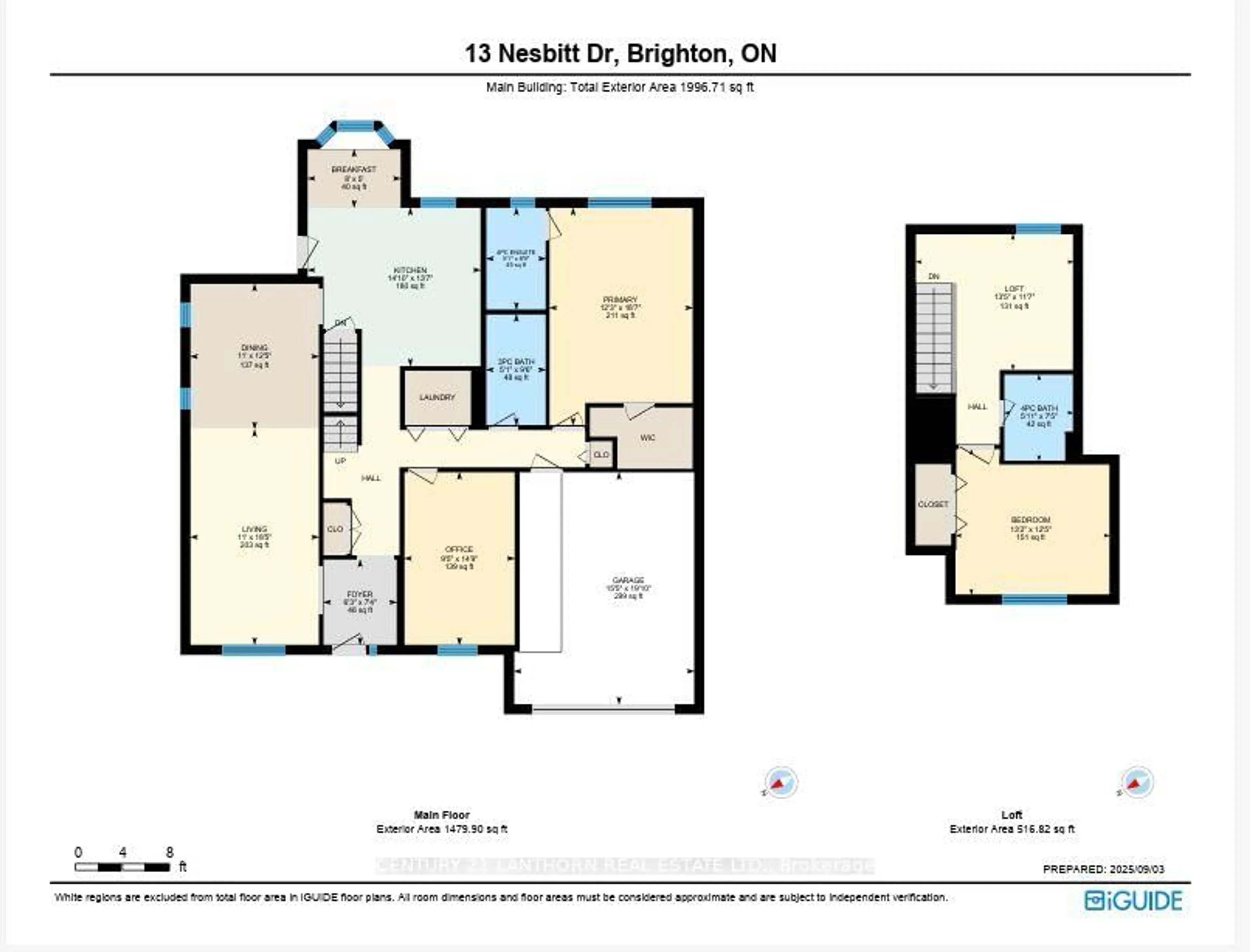 Floor plan for 13 Nesbitt Dr, Brighton Ontario K0K 1H0