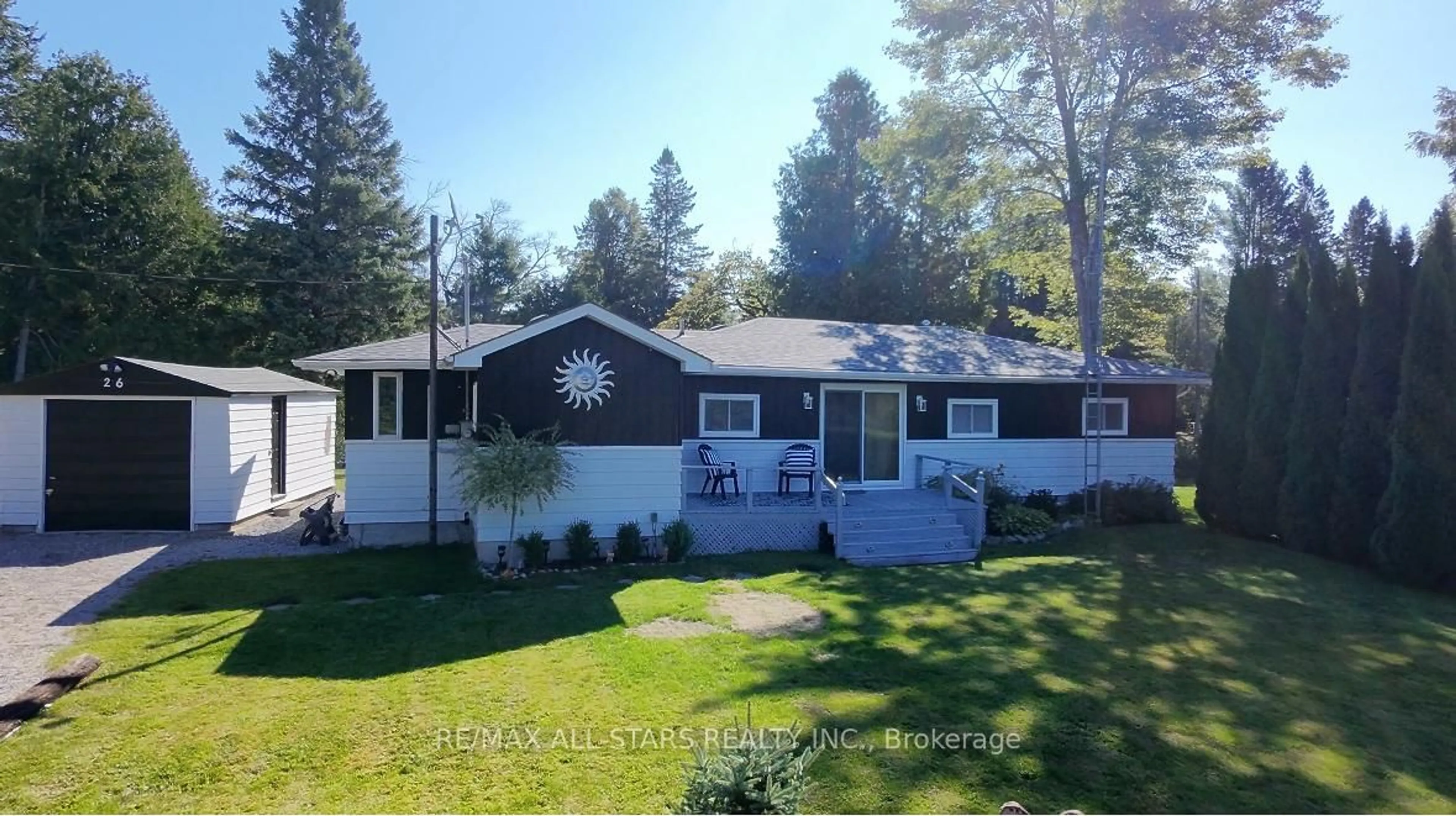 Home with vinyl exterior material, unknown for 26 Riverbank Rd, Kawartha Lakes Ontario K0M 1N0