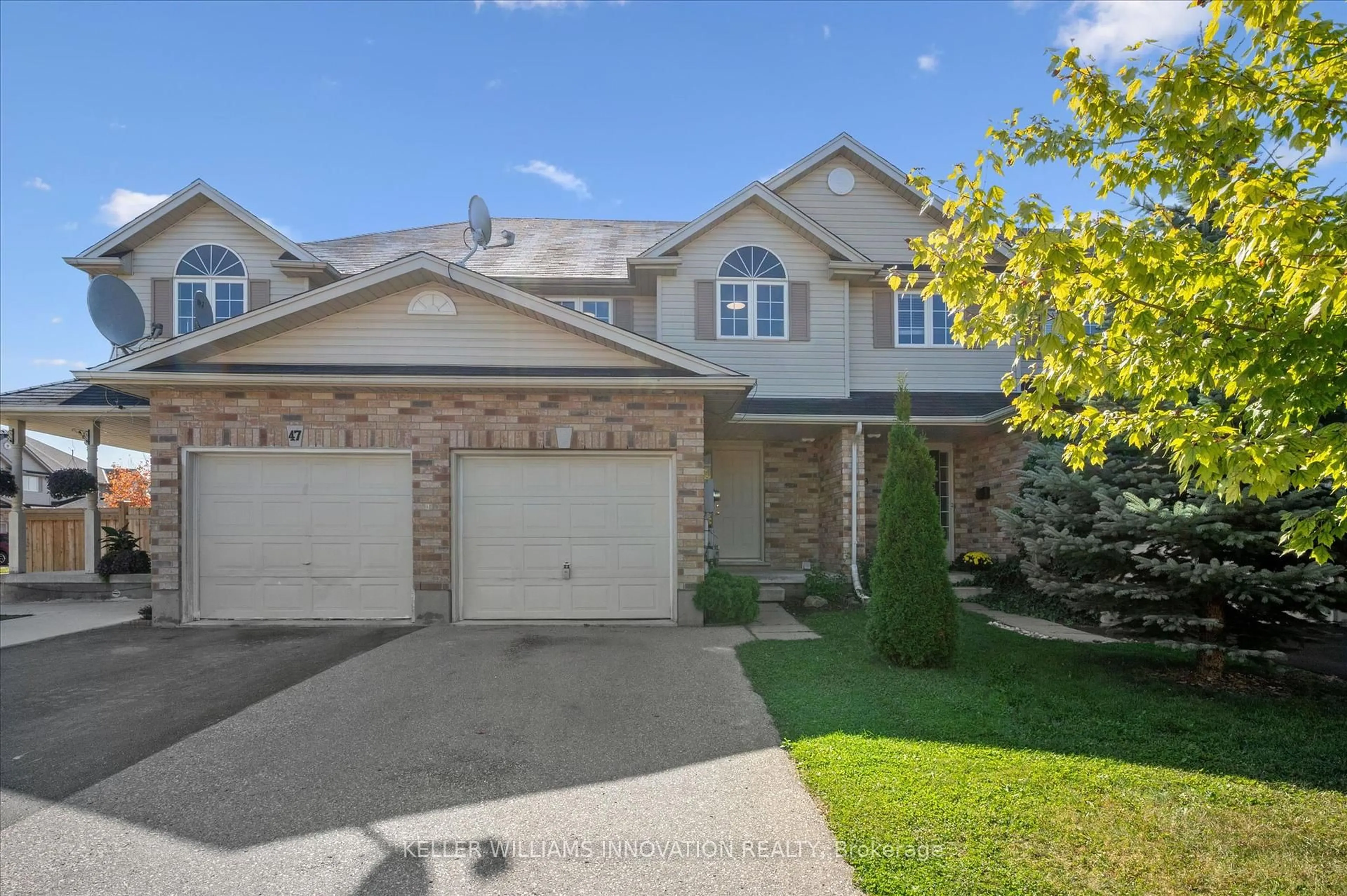 A pic from outside/outdoor area/front of a property/back of a property/a pic from drone, street for 45 Clough Cres, Guelph Ontario N1L 0G1