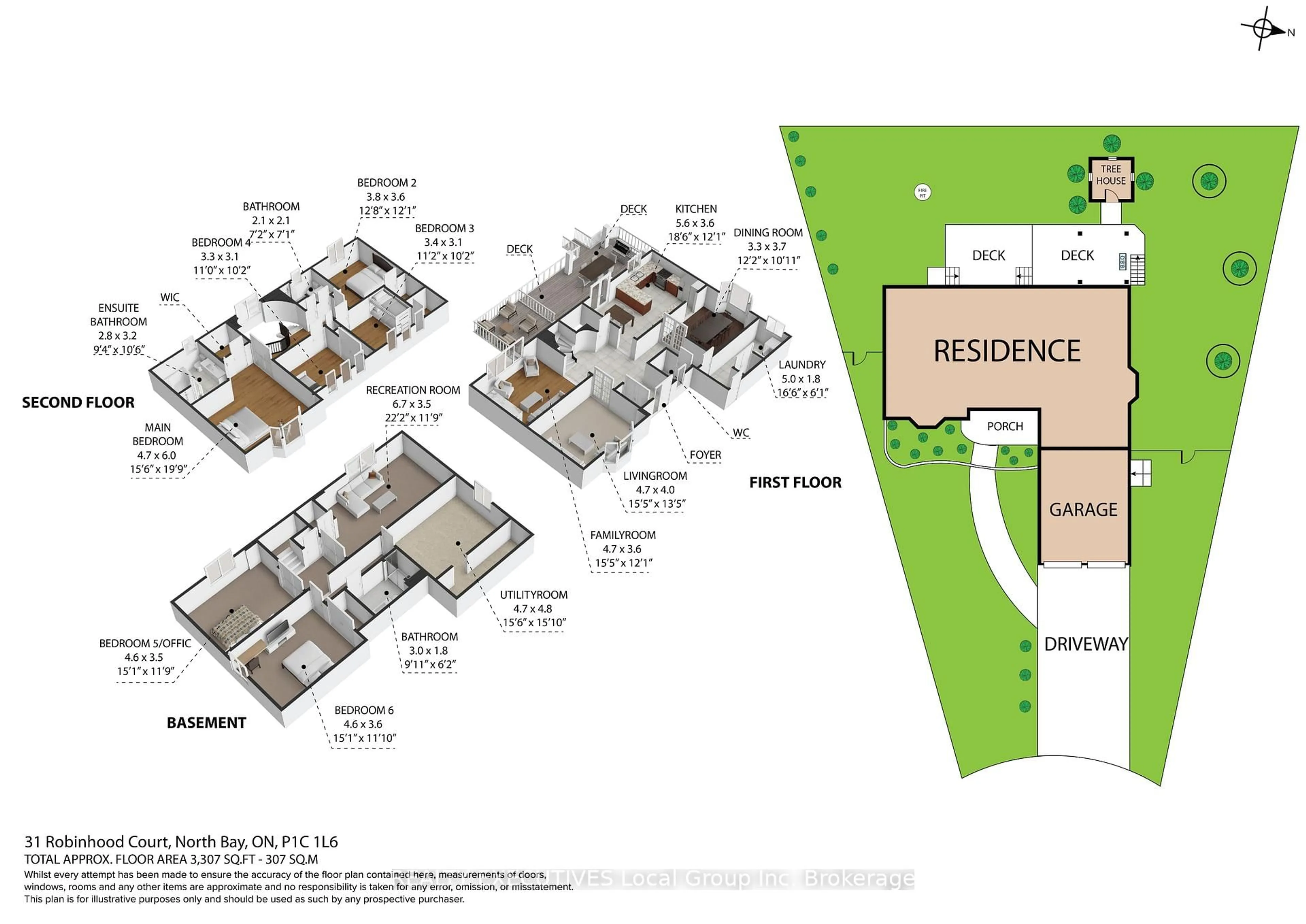 Floor plan for 31 ROBINHOOD Crt, North Bay Ontario P1C 1L2