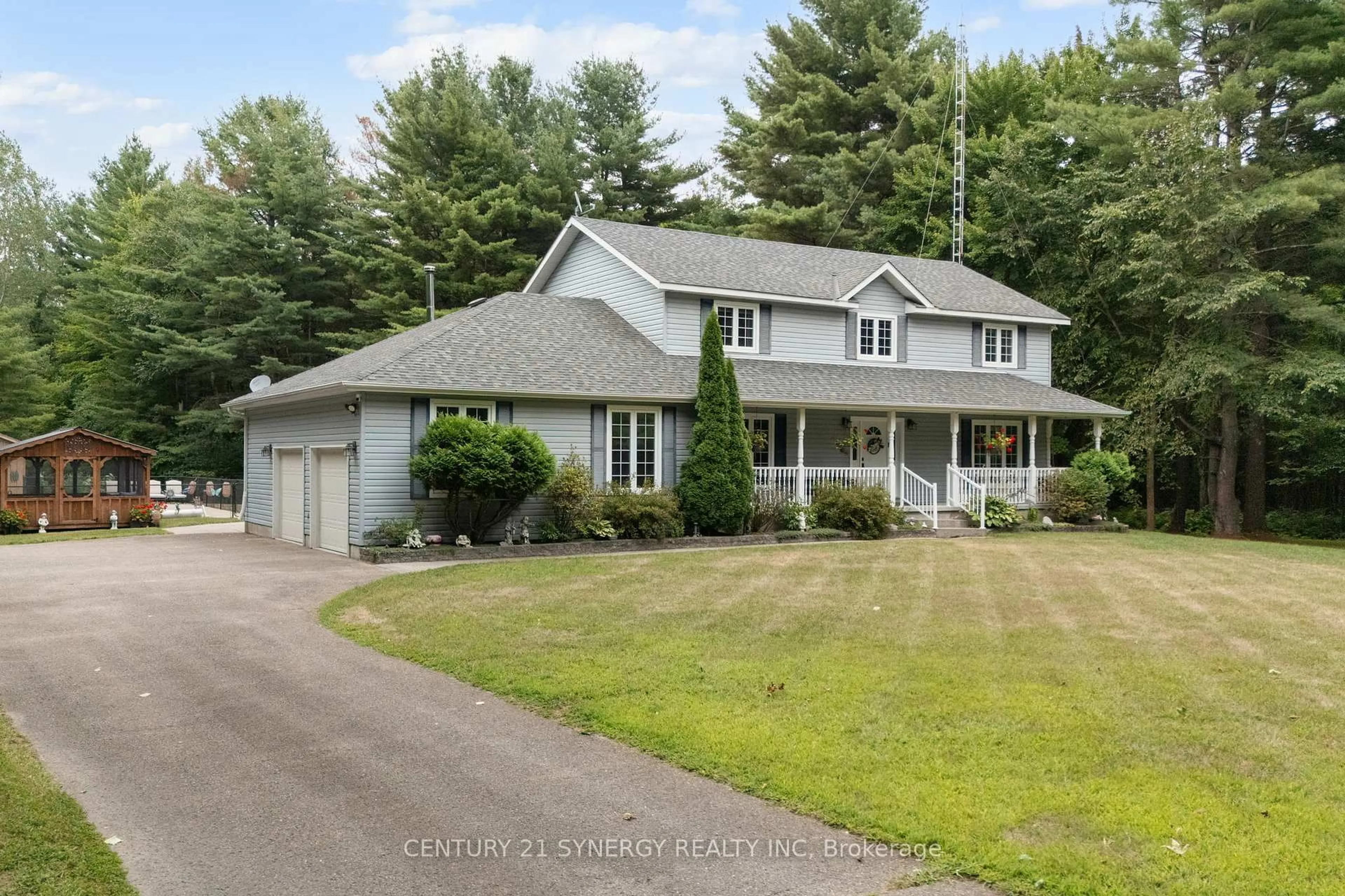 A pic from outside/outdoor area/front of a property/back of a property/a pic from drone, street for 4621 Haggarts Side Rd, Elizabethtown-Kitley Ontario K6T 1A5