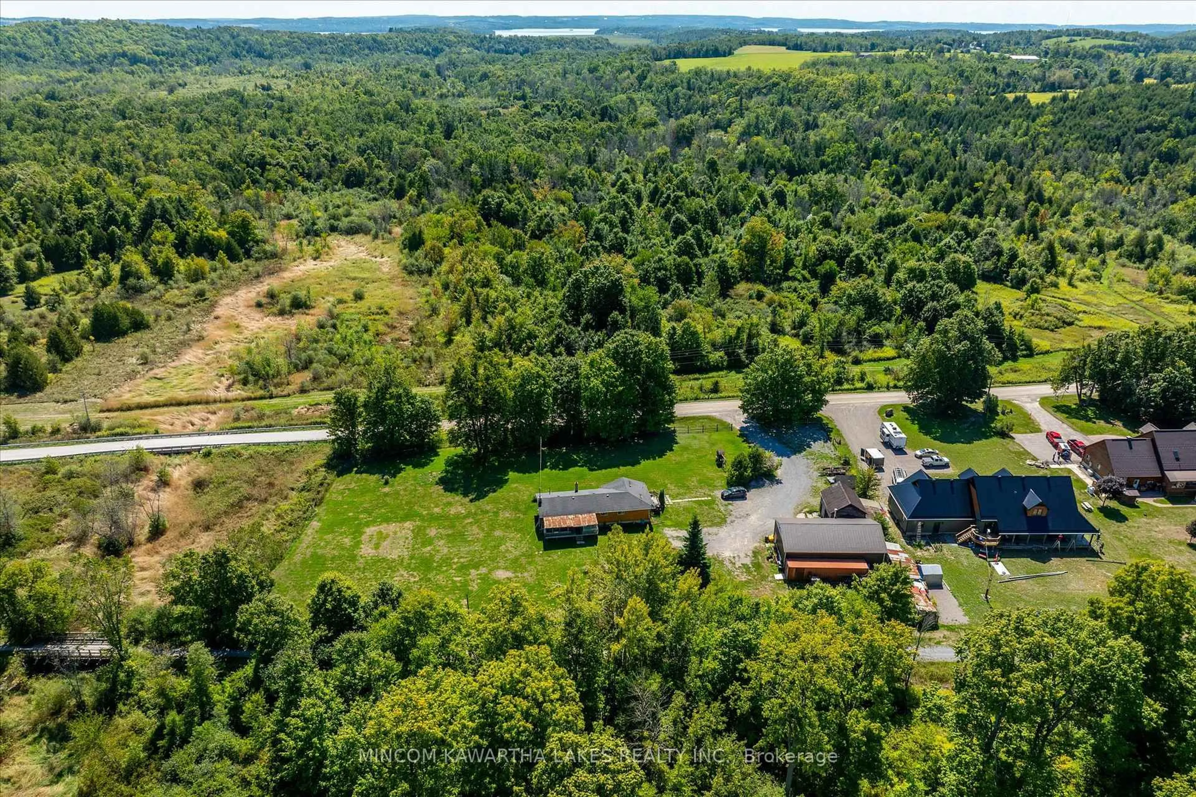 A pic from outside/outdoor area/front of a property/back of a property/a pic from drone, water/lake/river/ocean view for 3410 Baseline Rd, Otonabee-South Monaghan Ontario K0L 2G0