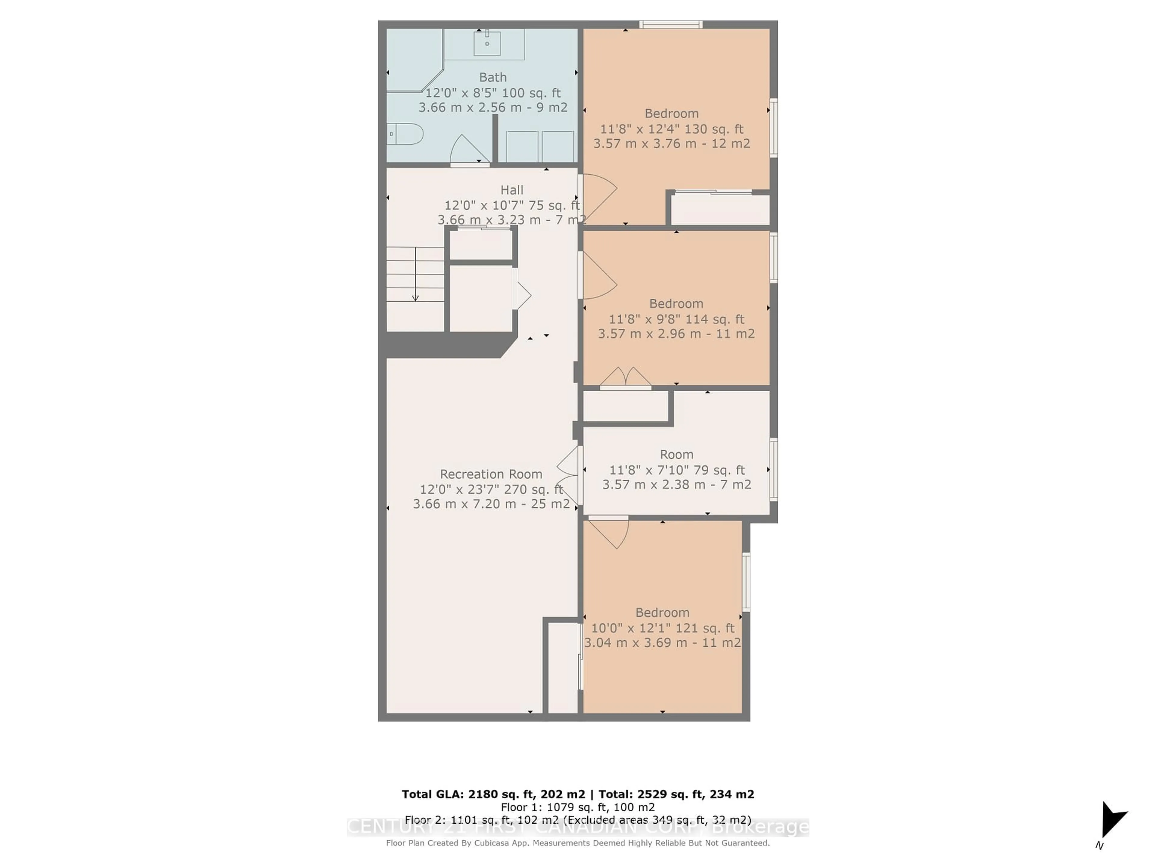 Floor plan for 1252 Michael St, London East Ontario N5V 2H5