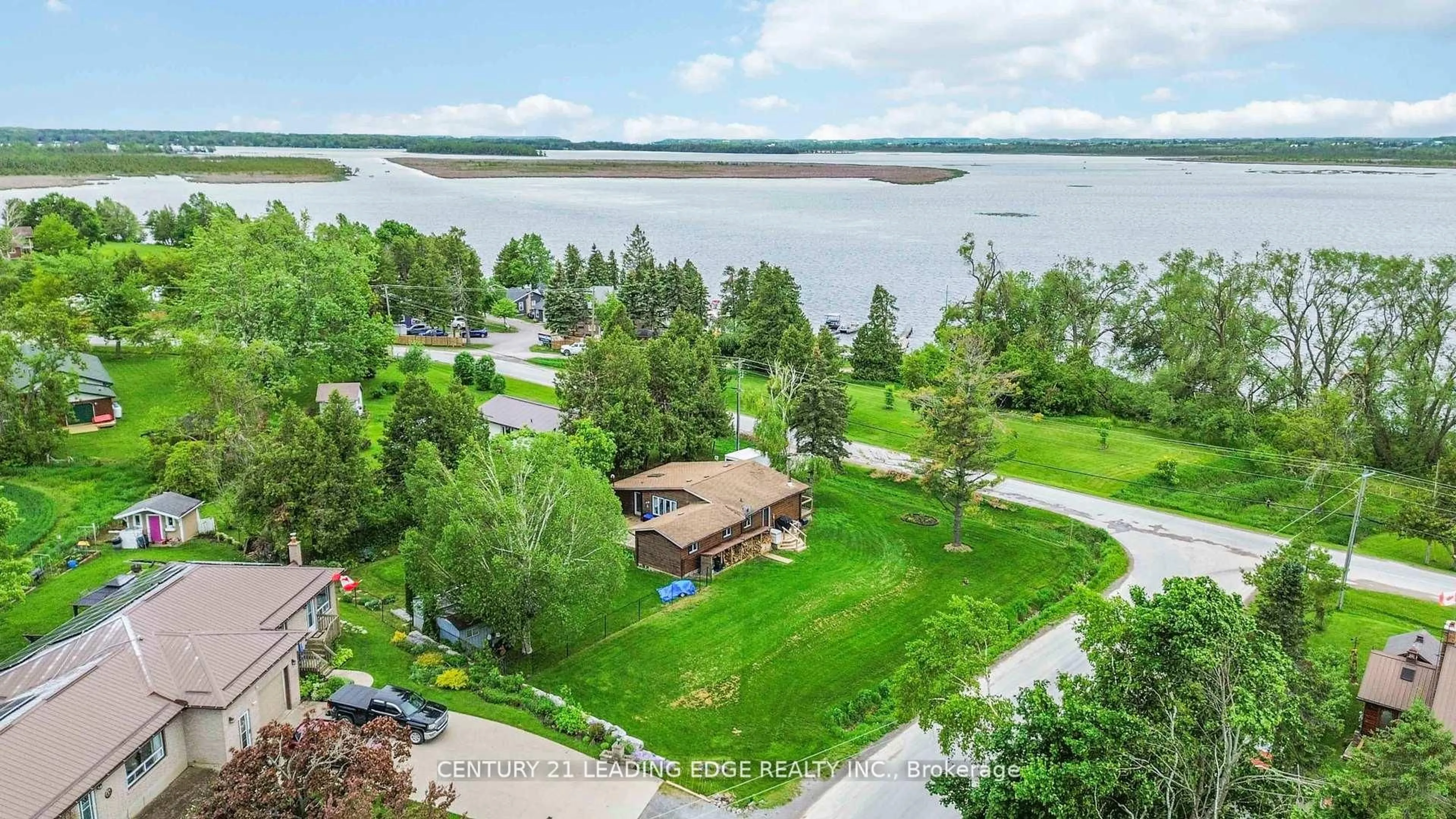 A pic from outside/outdoor area/front of a property/back of a property/a pic from drone, water/lake/river/ocean view for 164 Snug Harbour Rd, Kawartha Lakes Ontario K9V 4R6