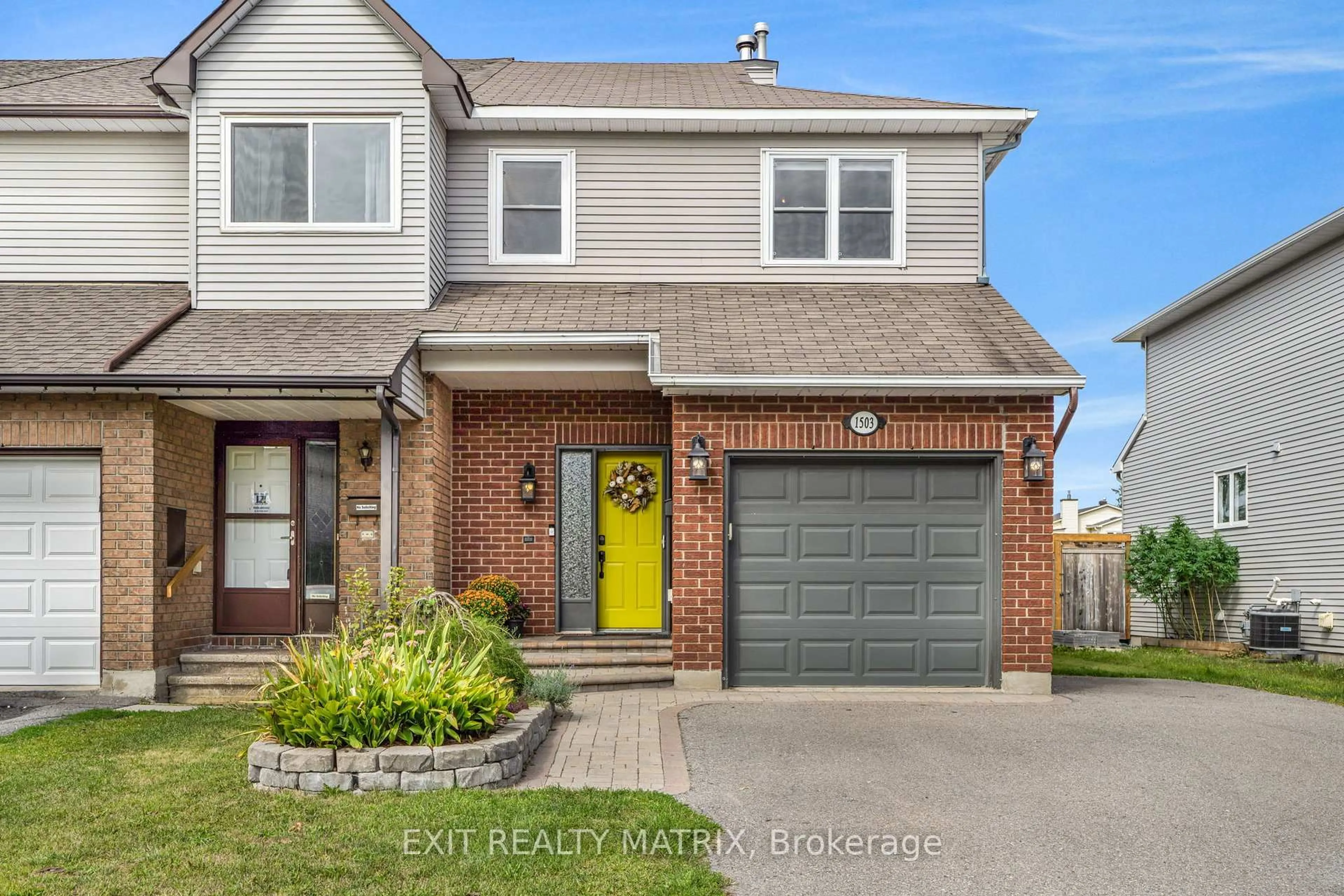 Home with brick exterior material, street for 1503 Briarfield Cres, Ottawa Ontario K4A 1W6