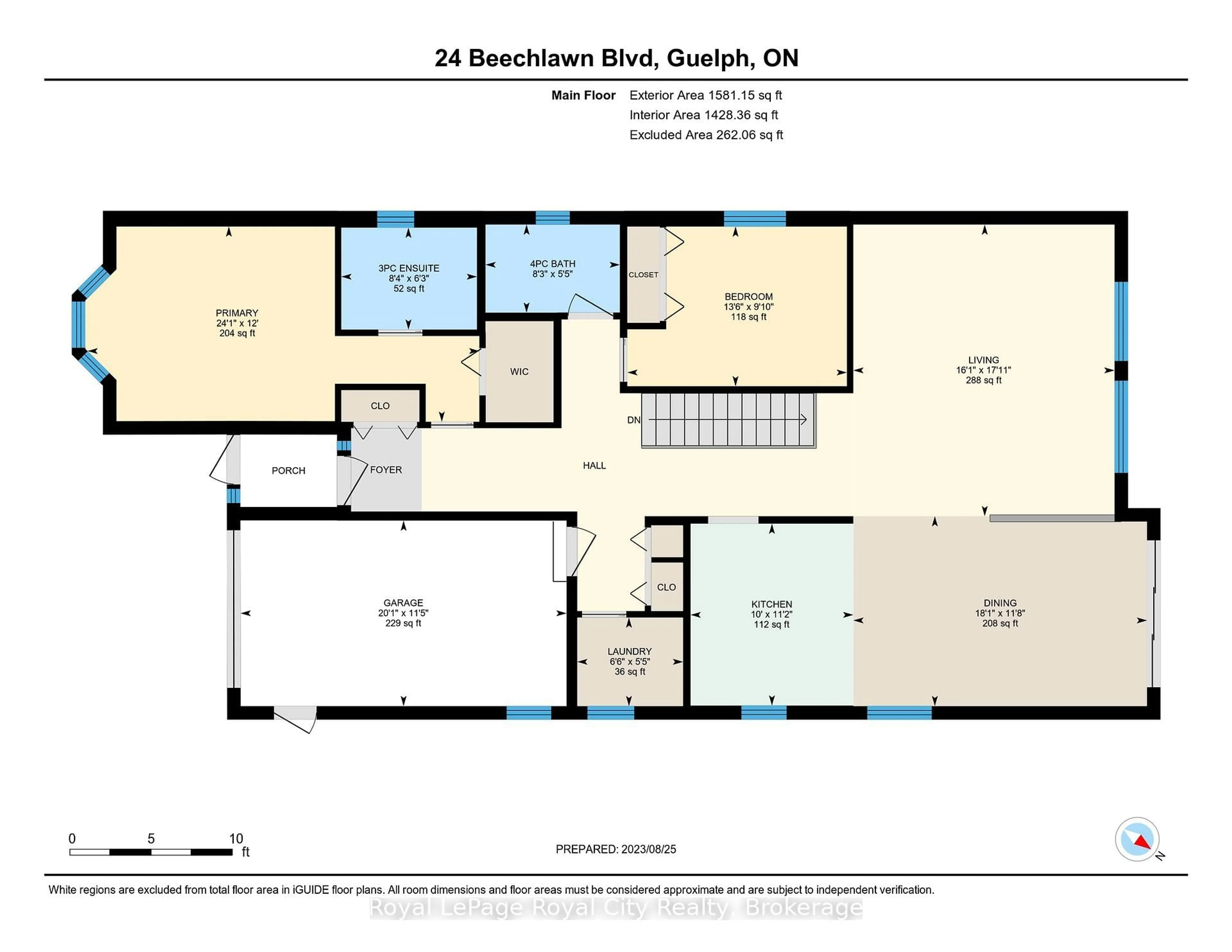 Floor plan for 24 Beechlawn Blvd, Guelph Ontario N1G 4X7