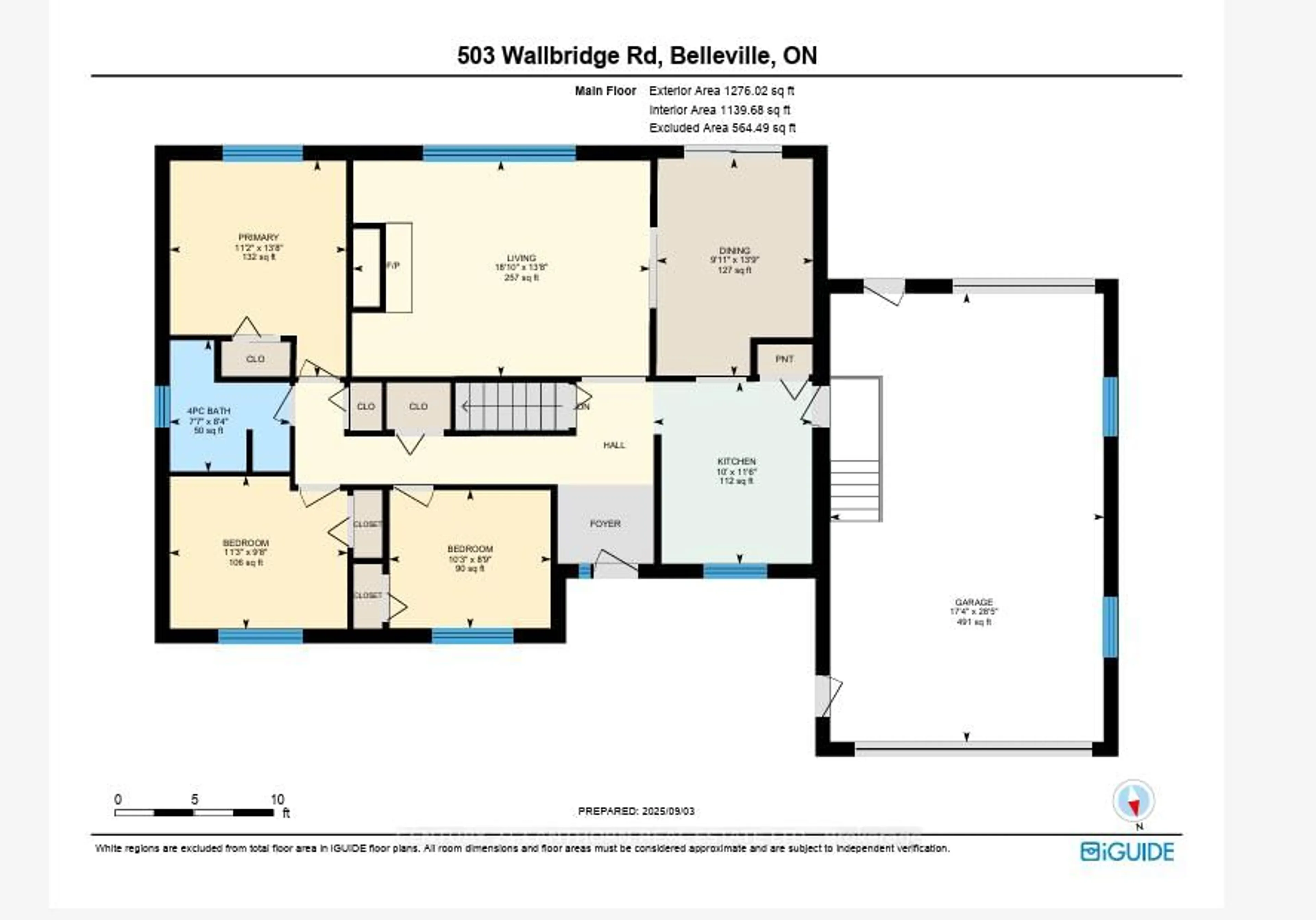 Floor plan for 503 Wallbridge Rd, Belleville Ontario K8N 4Z5