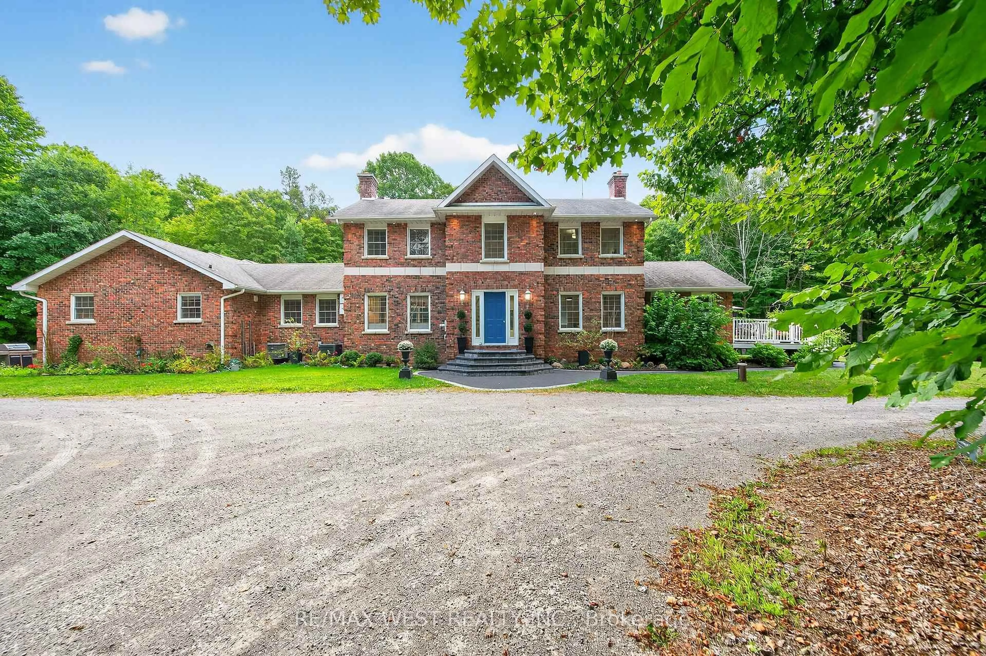 Home with brick exterior material, street for 398 Sandy Hook Rd, Kawartha Lakes Ontario L0A 1K0